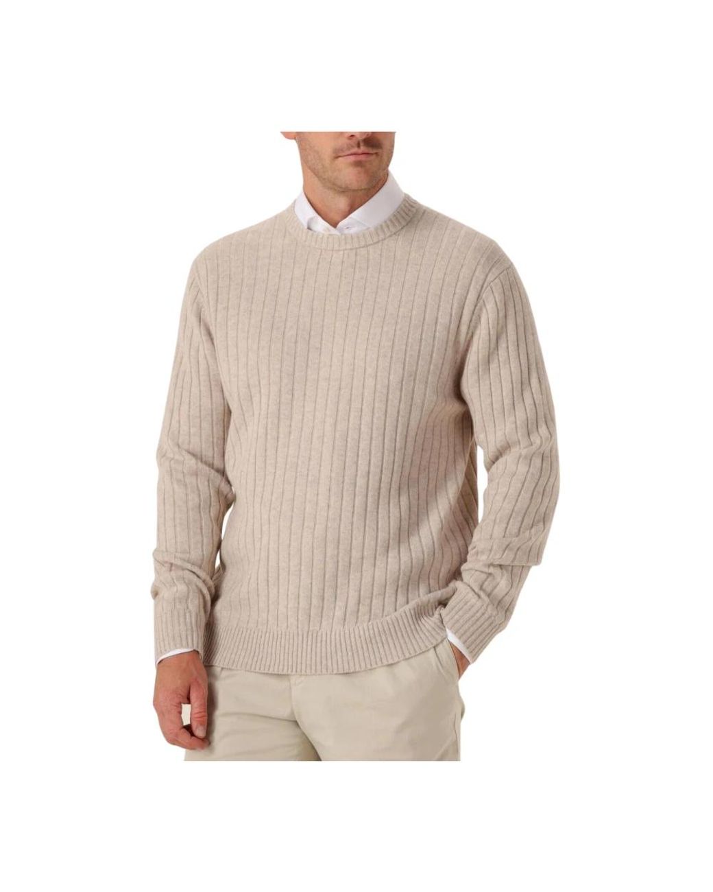Profuomo Brown Round-Neck Knitwear for men