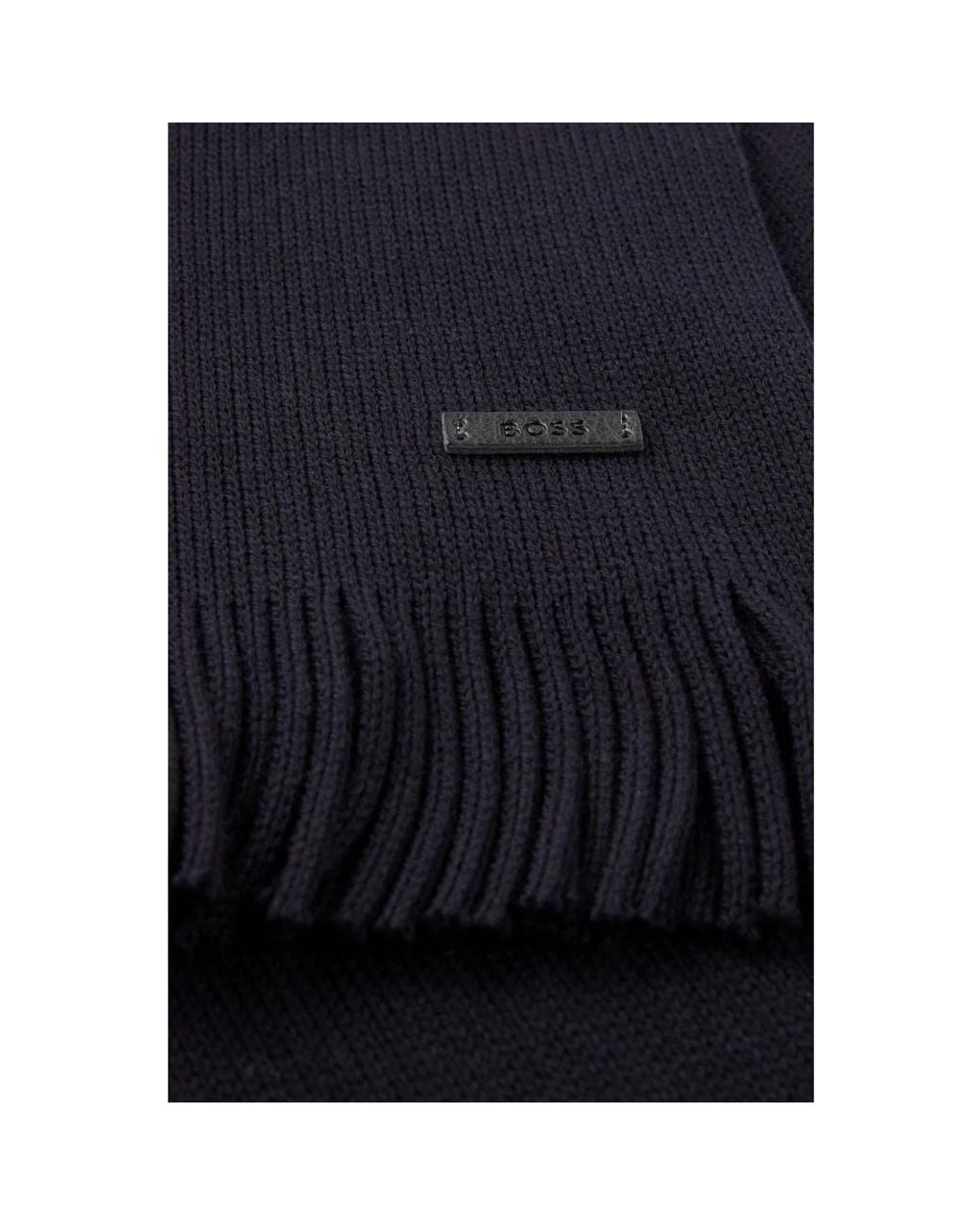 Boss Blue Winter Scarves for men