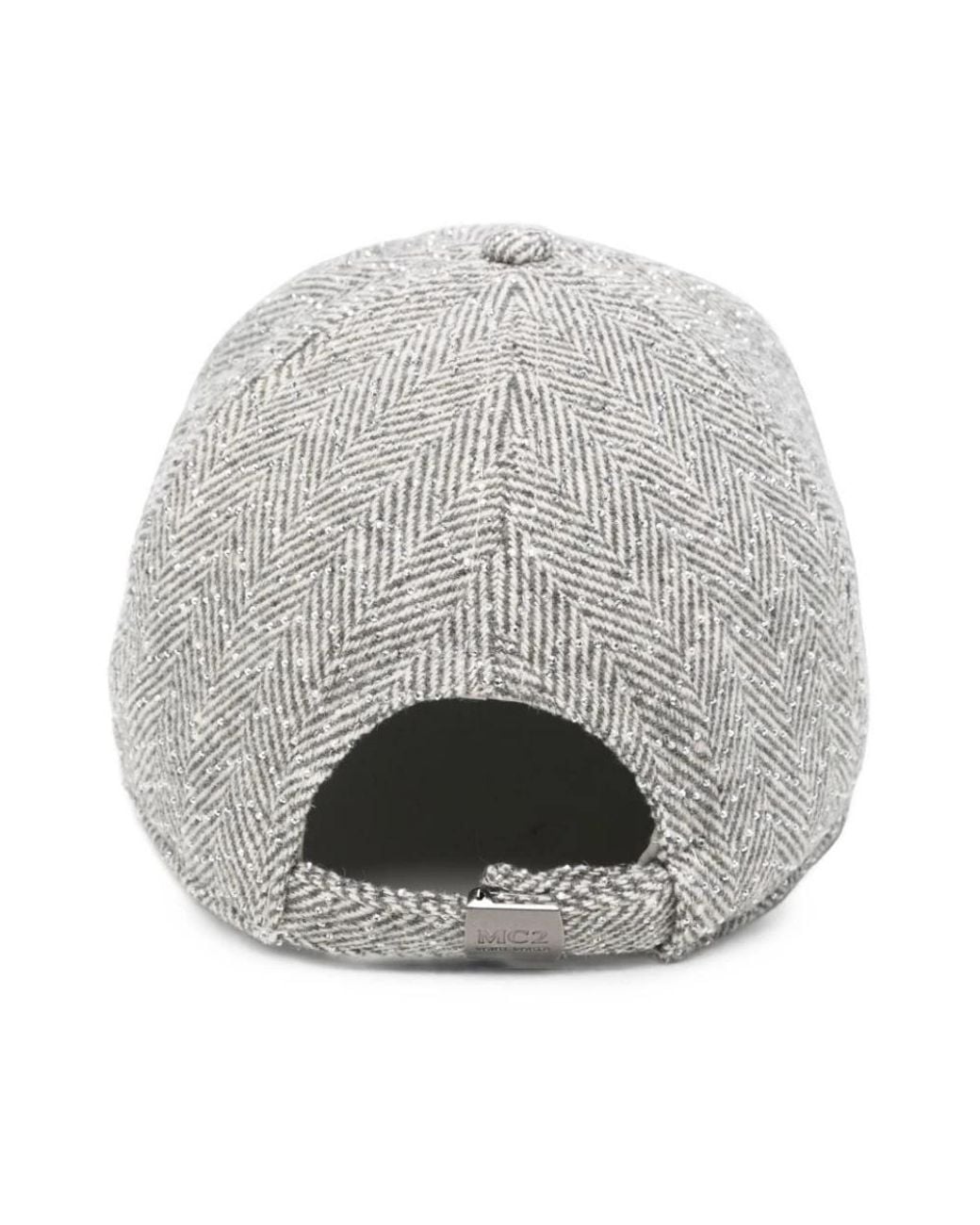 Mc2 Saint Barth Gray Baseball Cap Wool