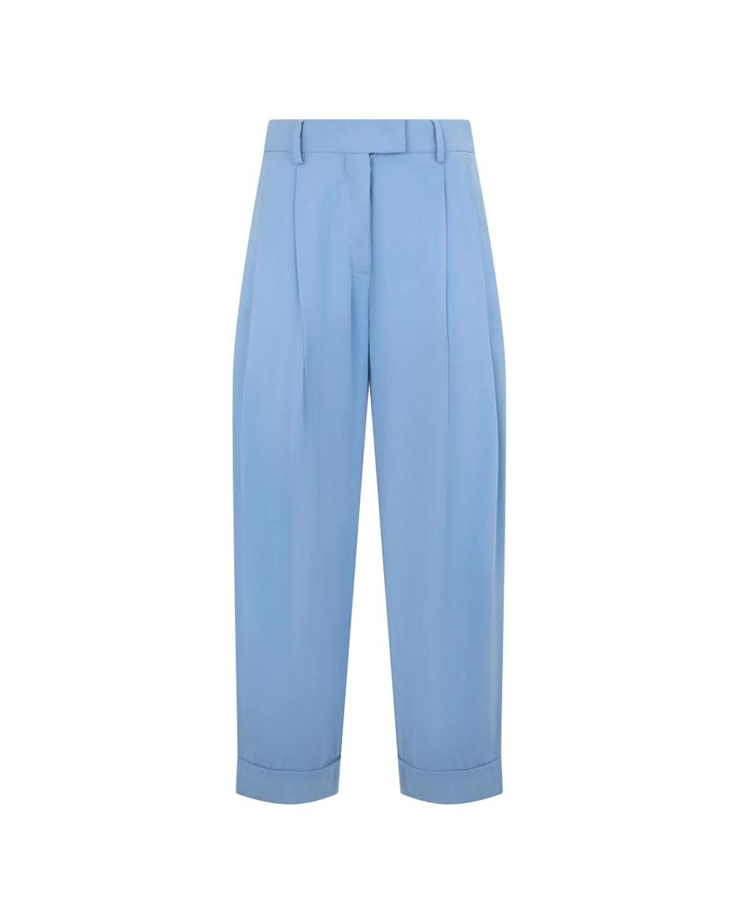 Moorer Blue Tapered Trousers