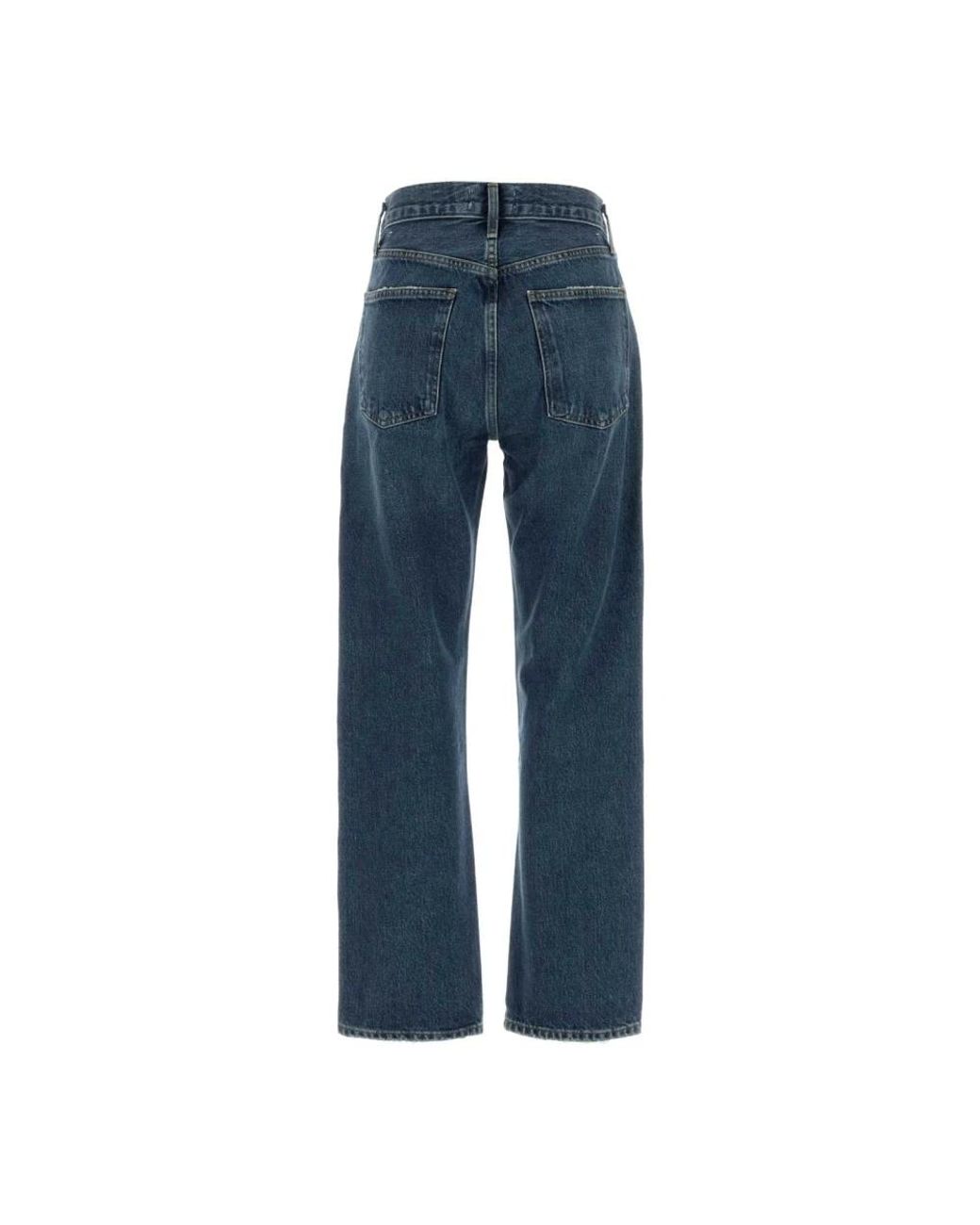 Agolde Blue Straight Jeans
