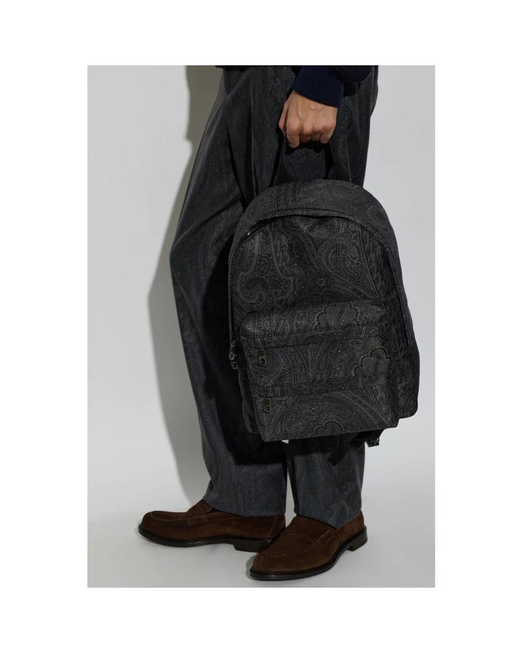 Etro Gemusterter Rucksack in Black für Herren