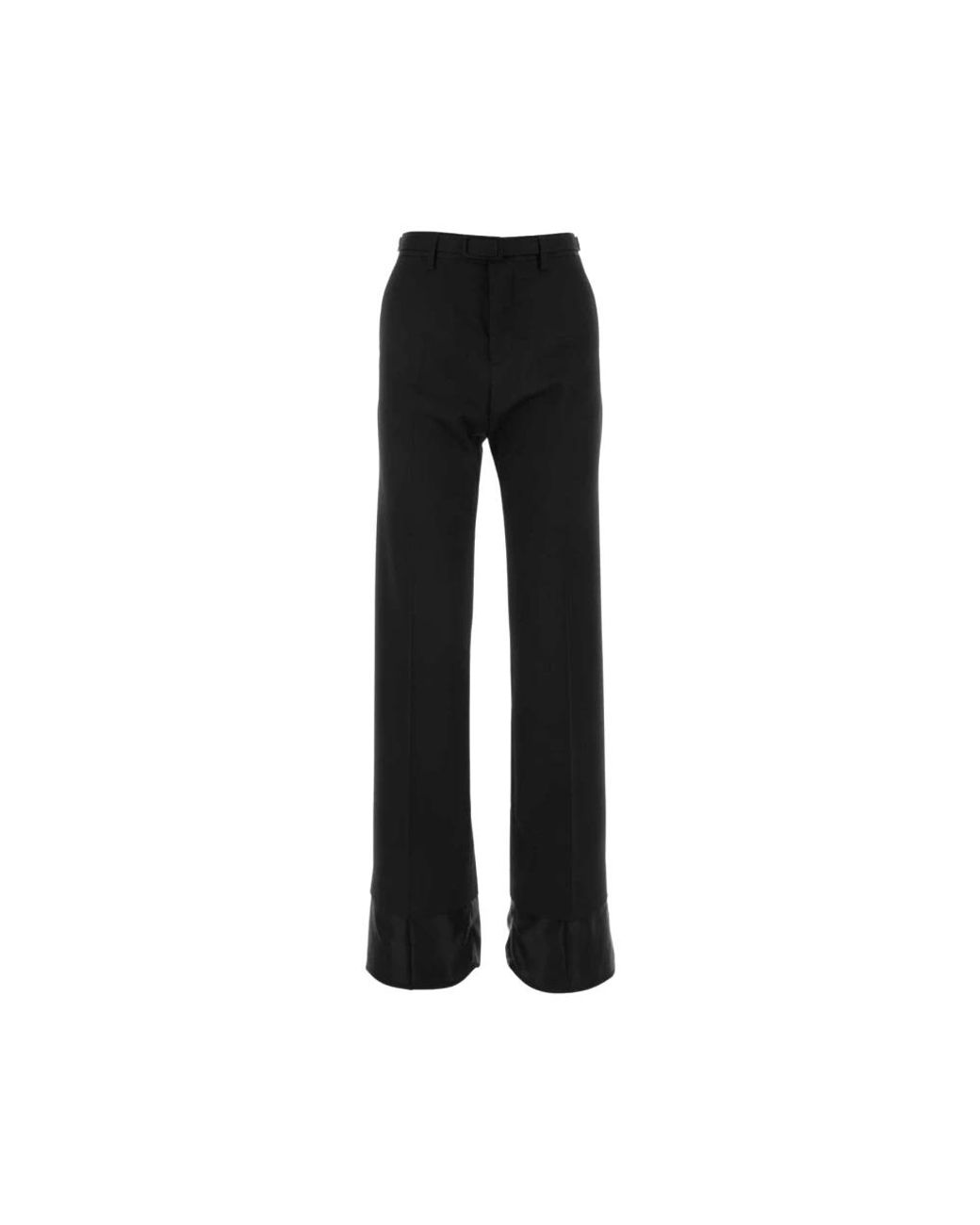 MM6 by Maison Margiela Black Wide Trousers
