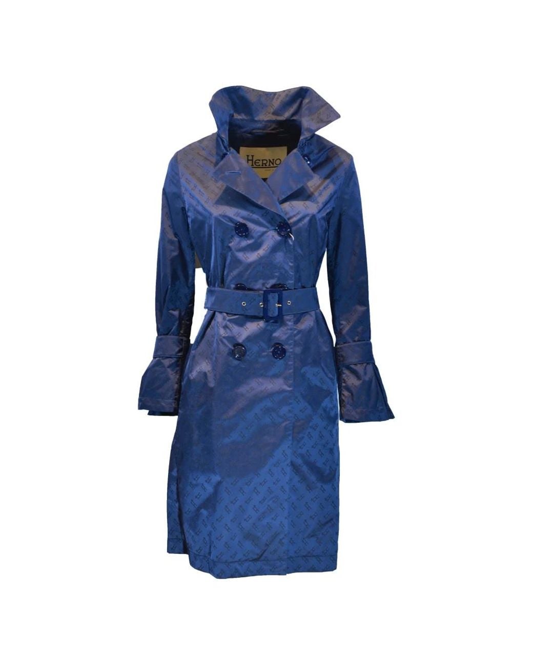 Herno Blue Trench Coats