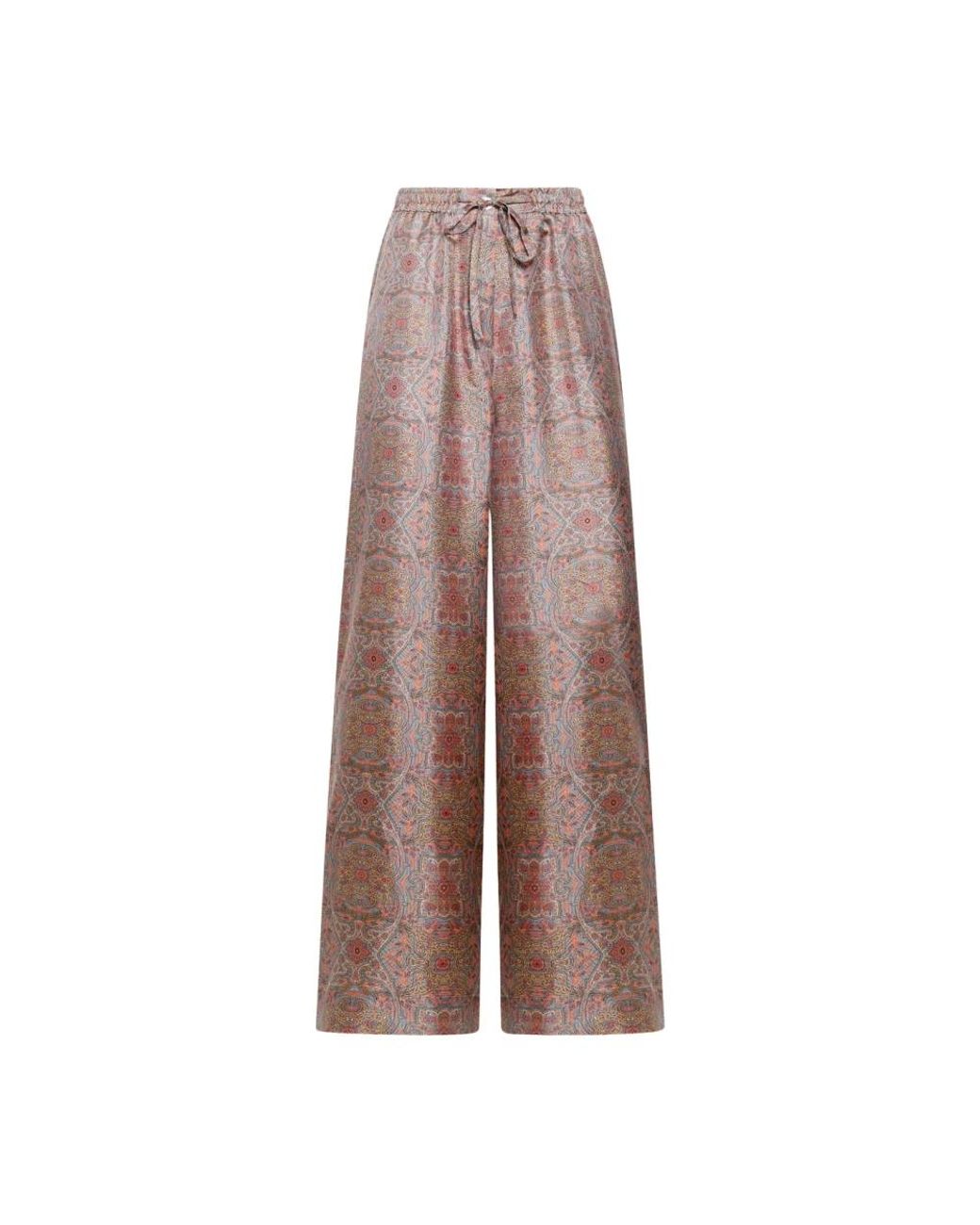Pierre Louis Mascia Brown Wide Trousers