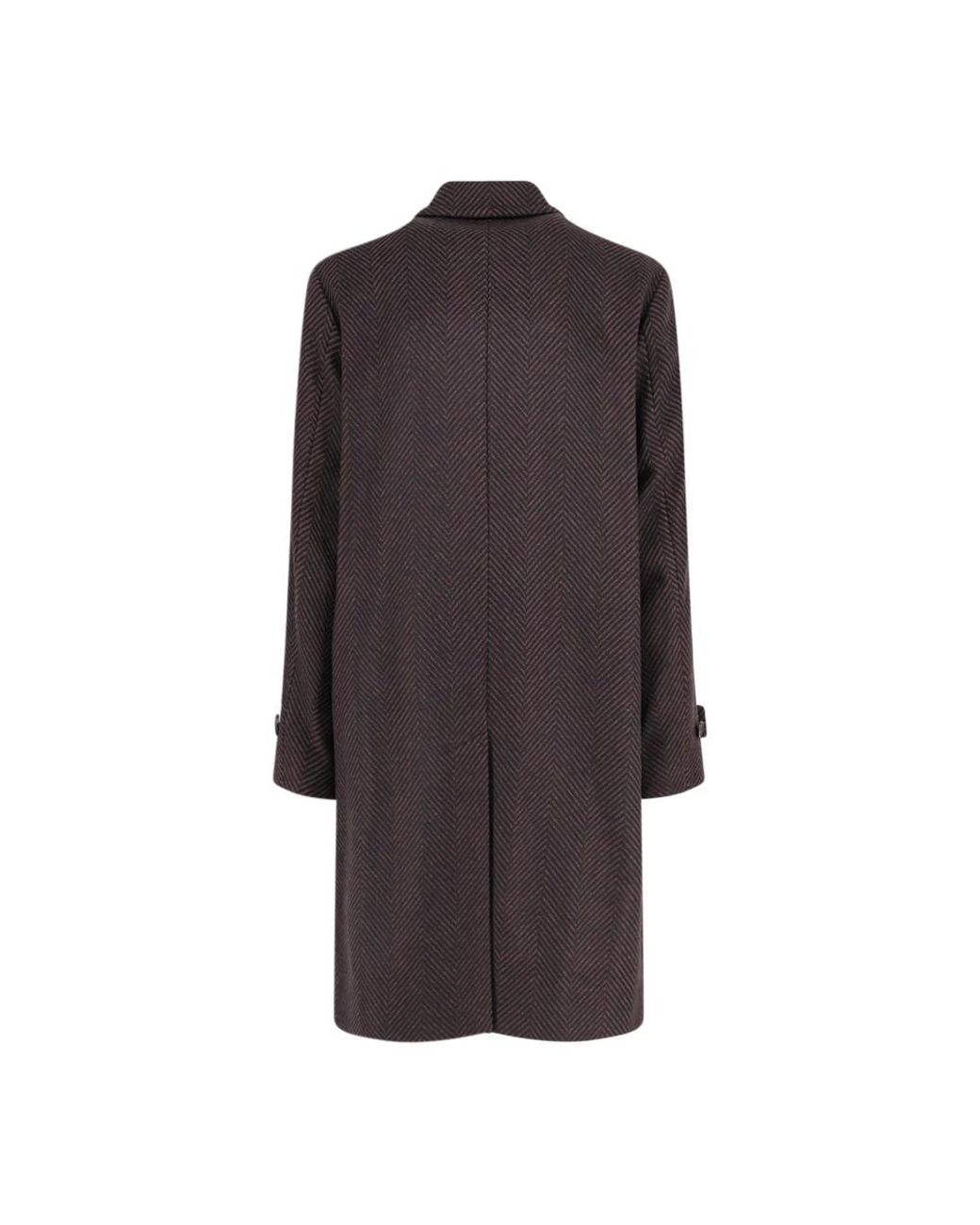 Hevò Brown Single-Breasted Coats for men