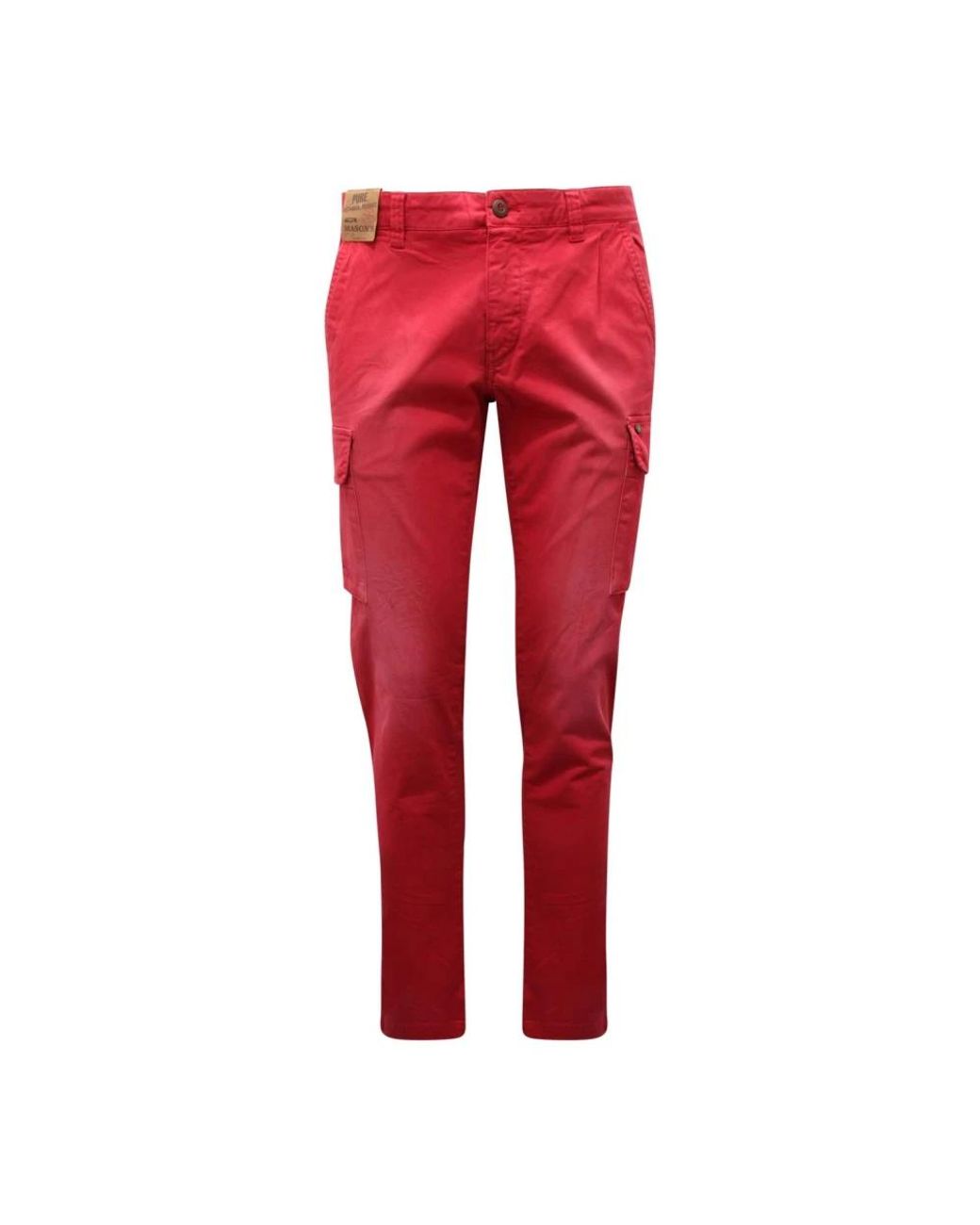 Mason's Red Slim-Fit Trousers for men