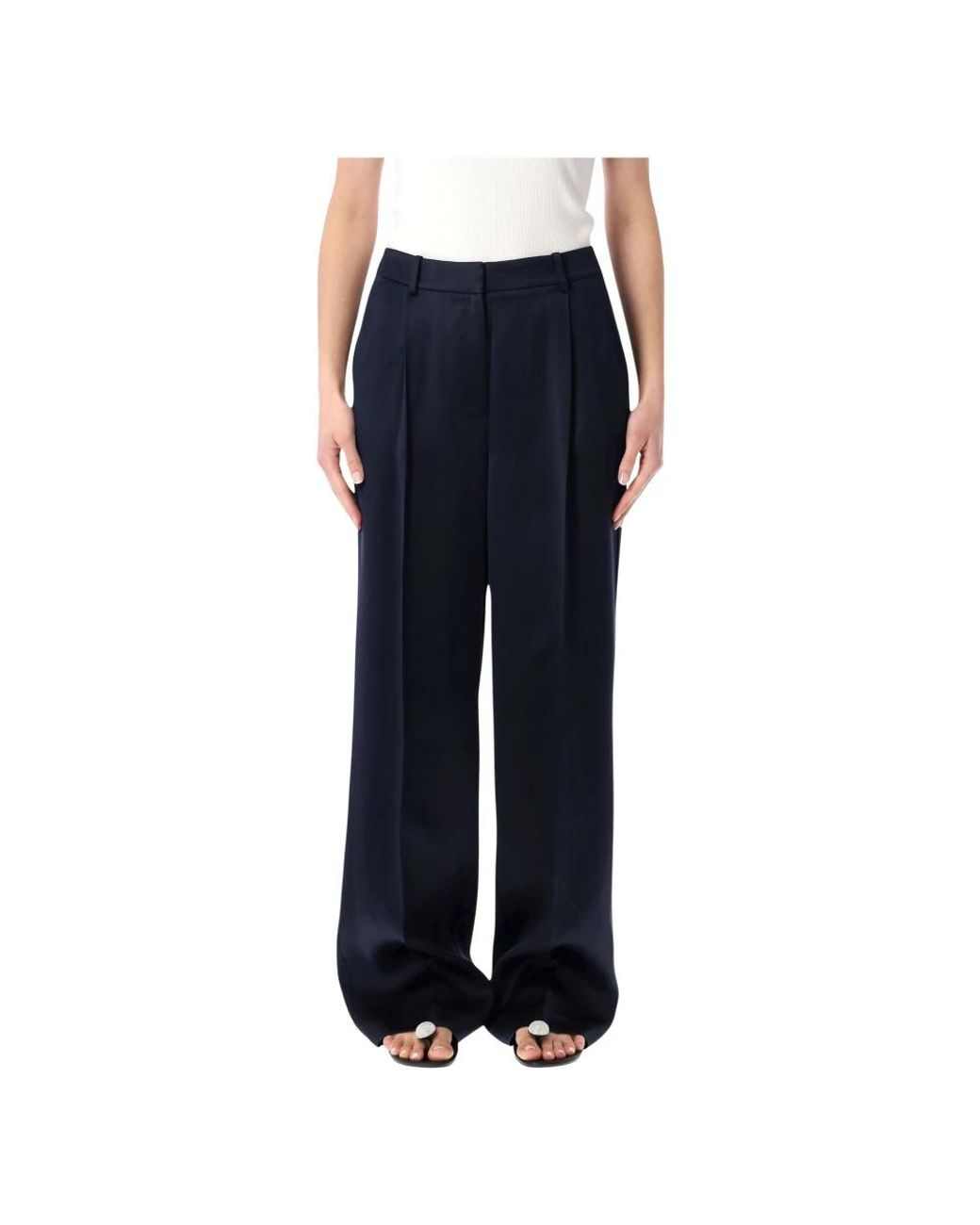 Anine Bing Blue Wide Trousers