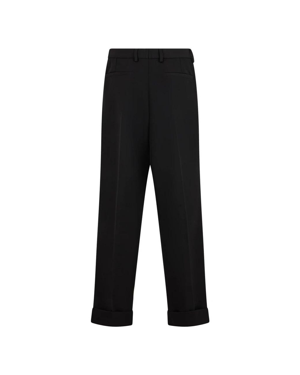 Dolce & Gabbana Black Wide Trousers for men