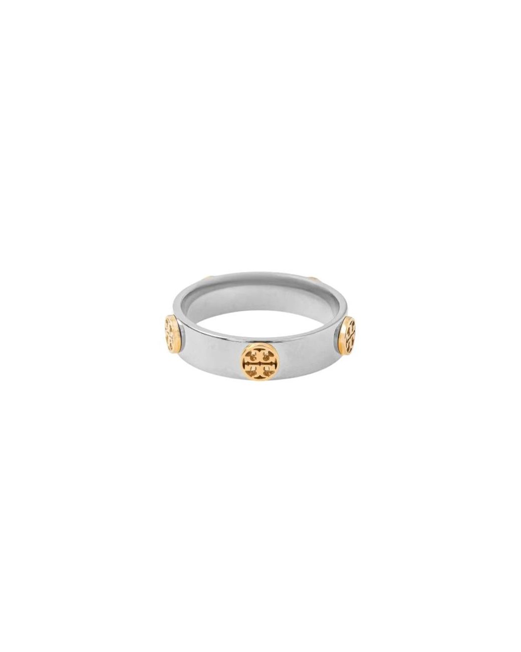 Tory Burch Icon Ring in het White