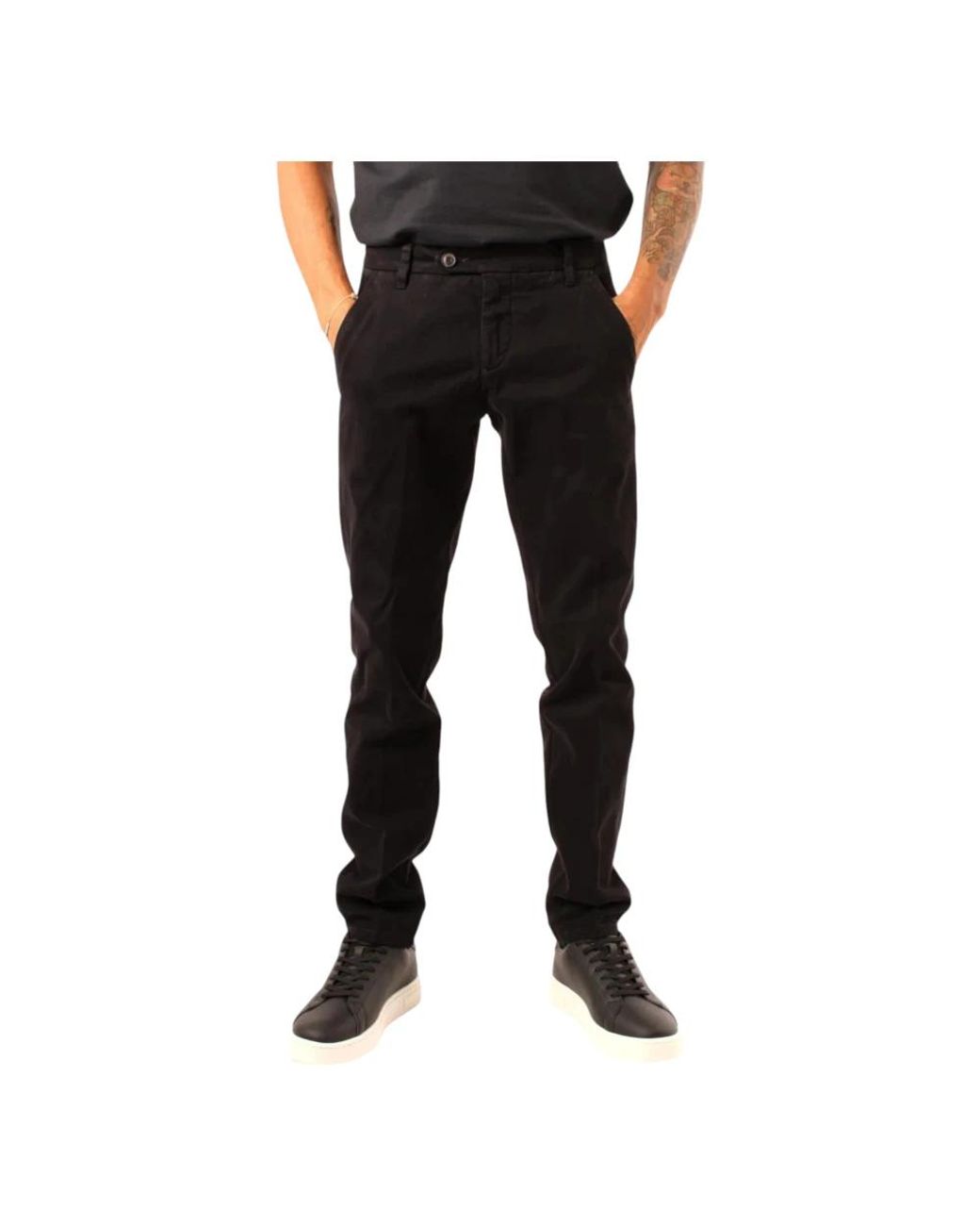 Roy Rogers Black Chinos for men