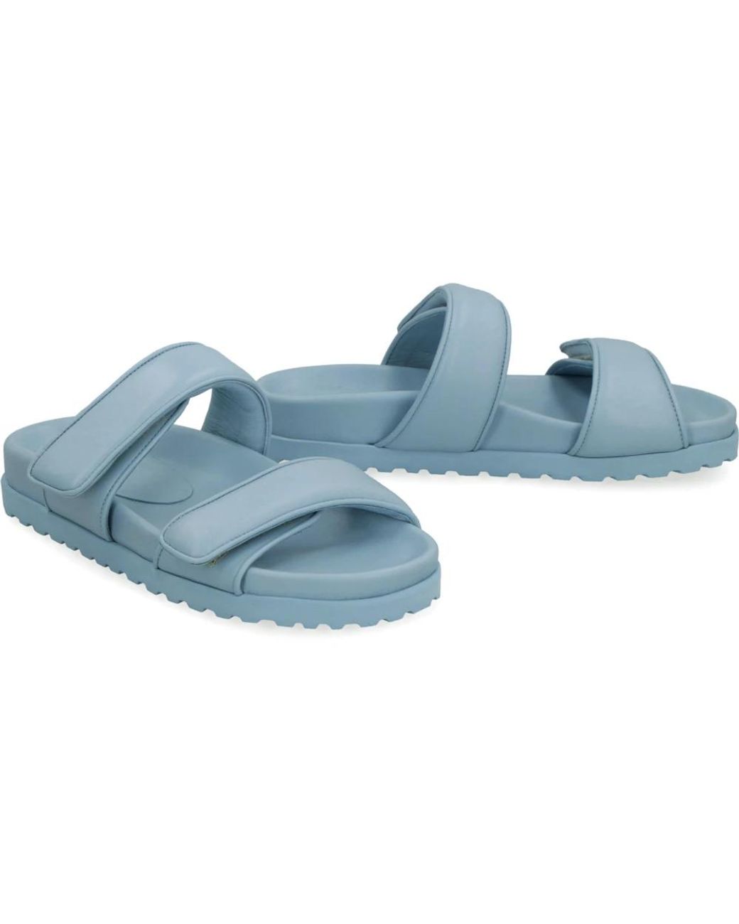 Gia Borghini Blue Sliders