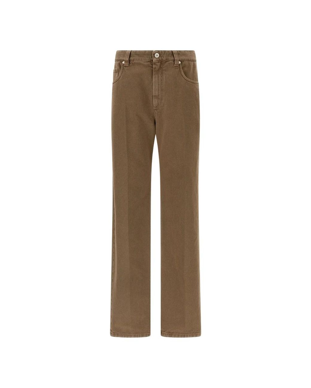 Brunello Cucinelli Brown Straight Jeans