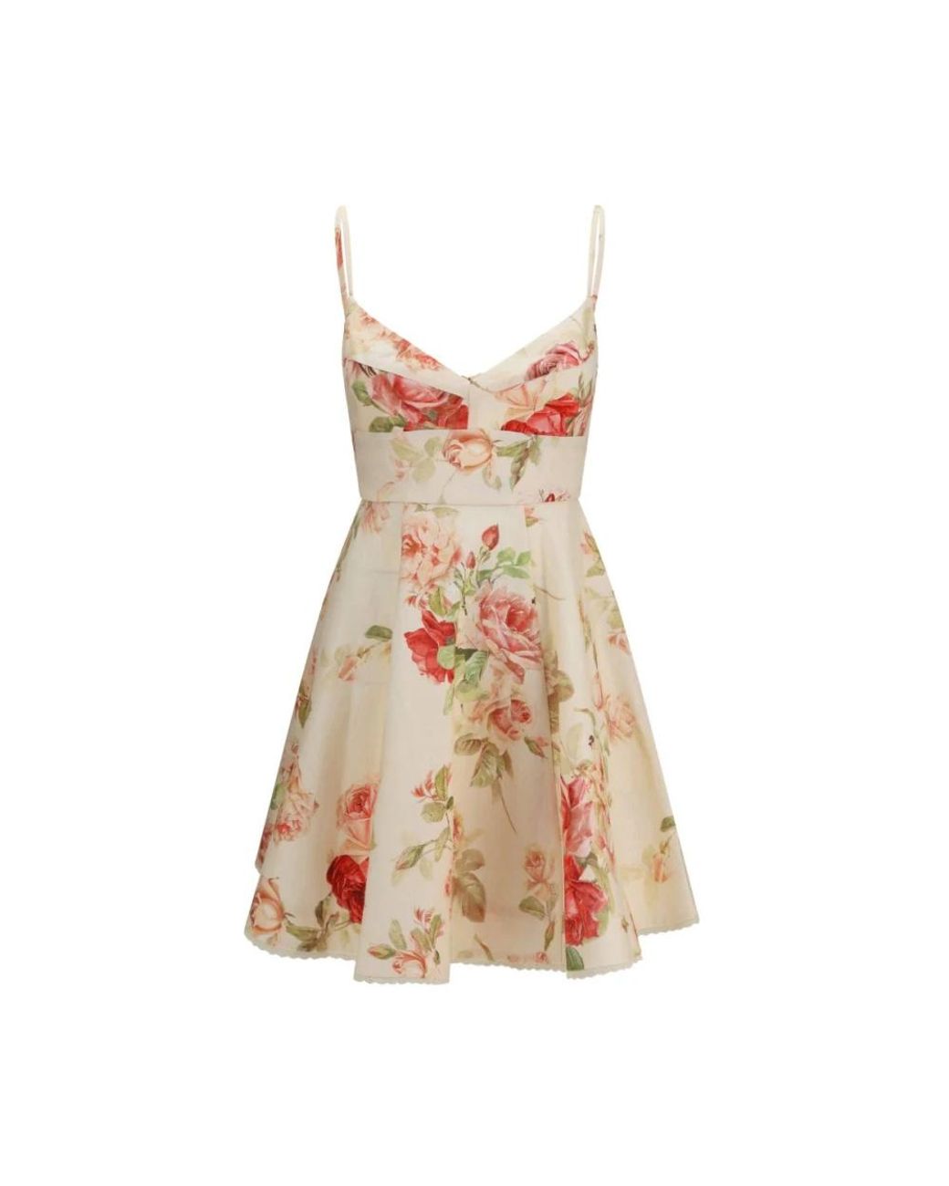 Zimmermann Roselight Linnen Mini Jurk in het Brown