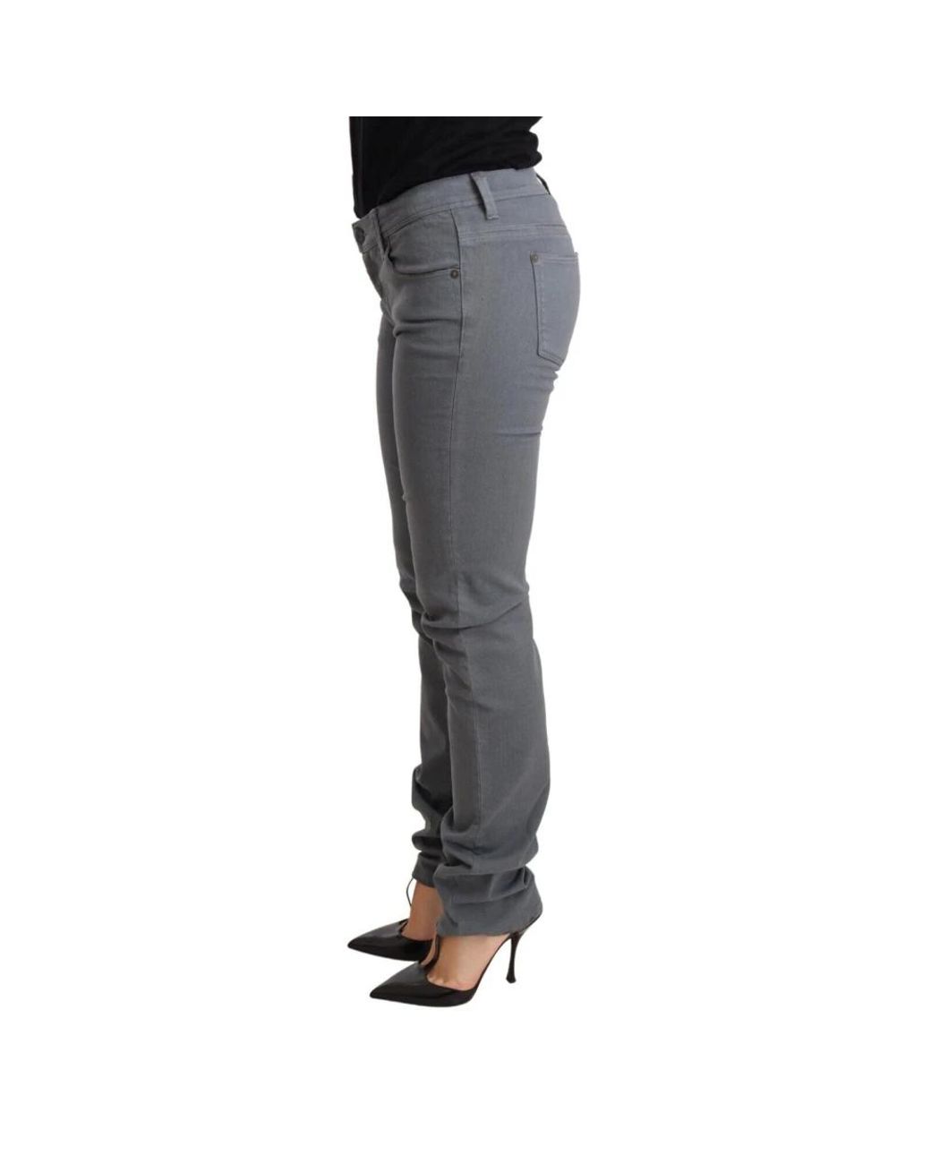 Ermanno Scervino Gray Skinny Jeans