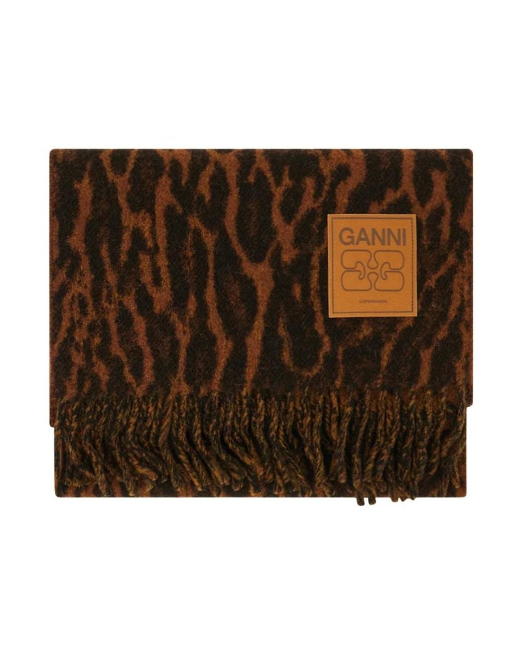 Ganni Brown Winter Scarves