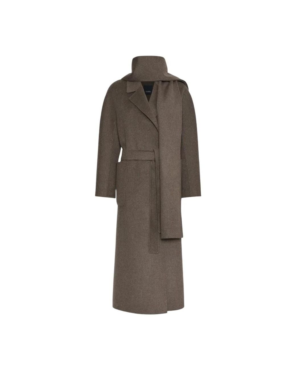 Max Mara Brown Belted Coats
