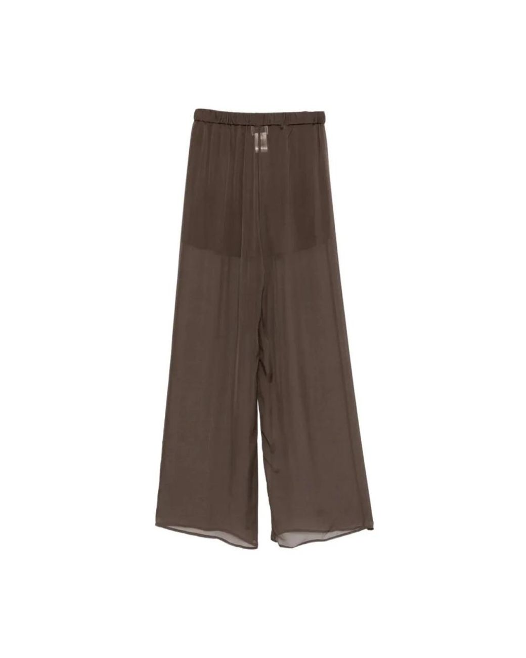 Alysi Brown Wide Trousers