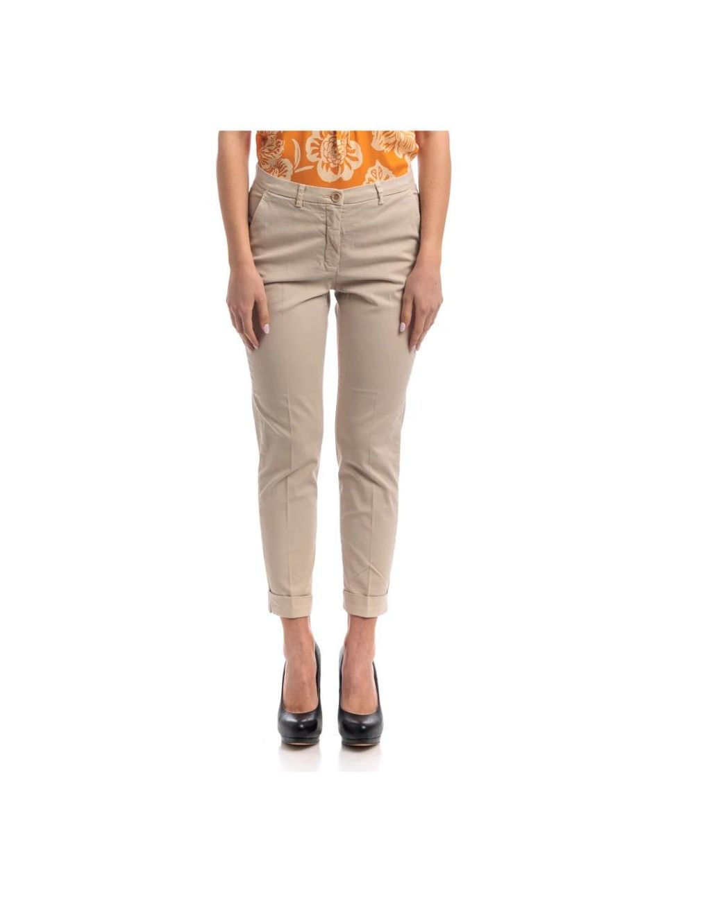 Seventy Broeken ,Pantalone Chino Classico in het Natural