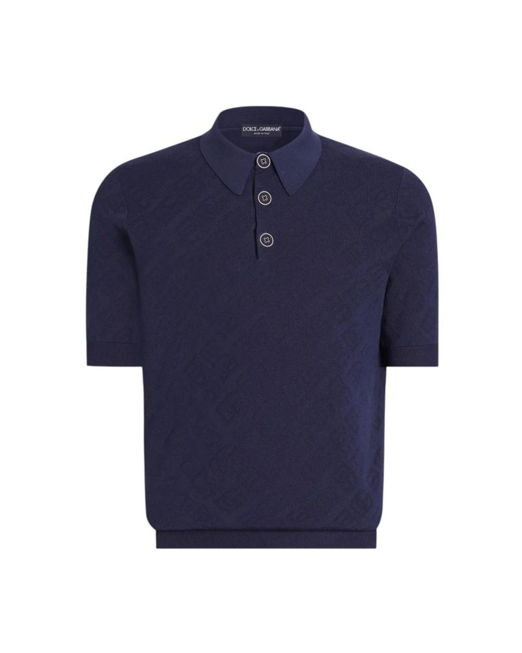 Dolce & Gabbana Blue Polo Shirts for men