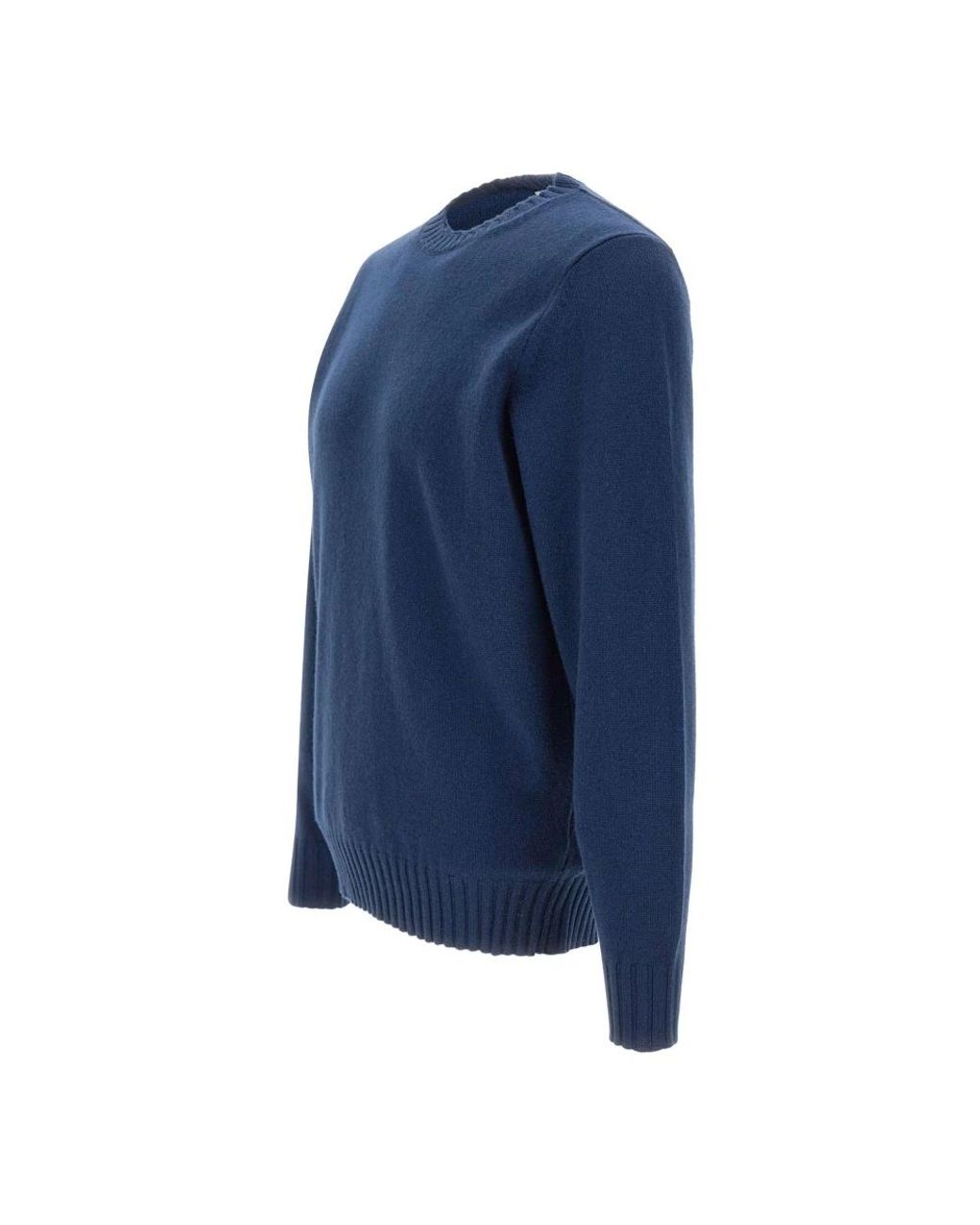 FILIPPO DE LAURENTIIS Blue Round-Neck Knitwear for men