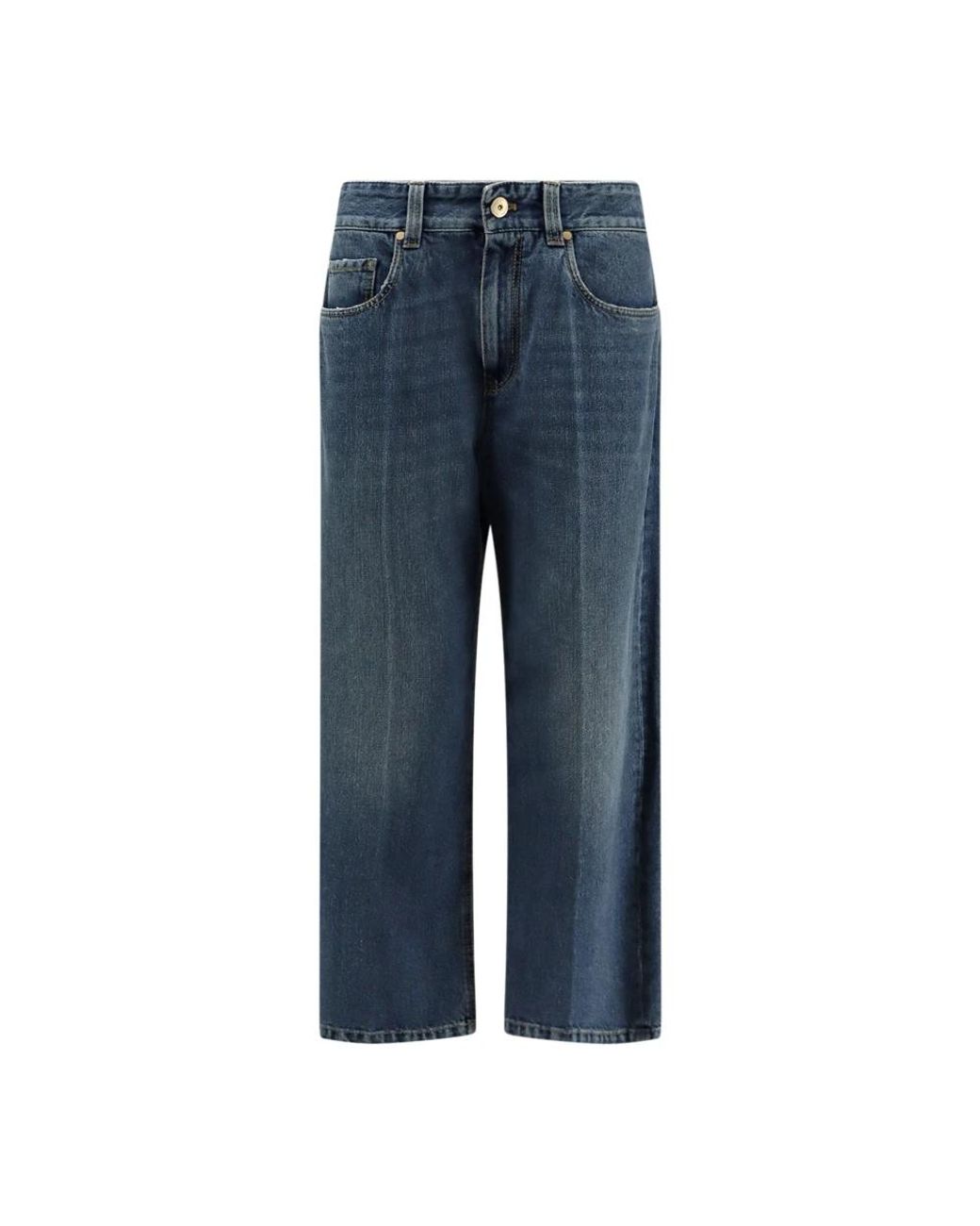 Brunello Cucinelli Blue Straight Fit Jeans