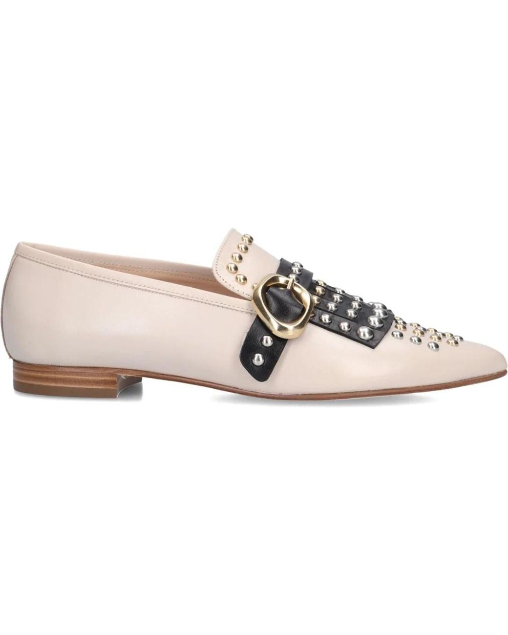 Pertini Schoenen ,Leer Loafers Voor Stijlvolle Zomer in het Pink