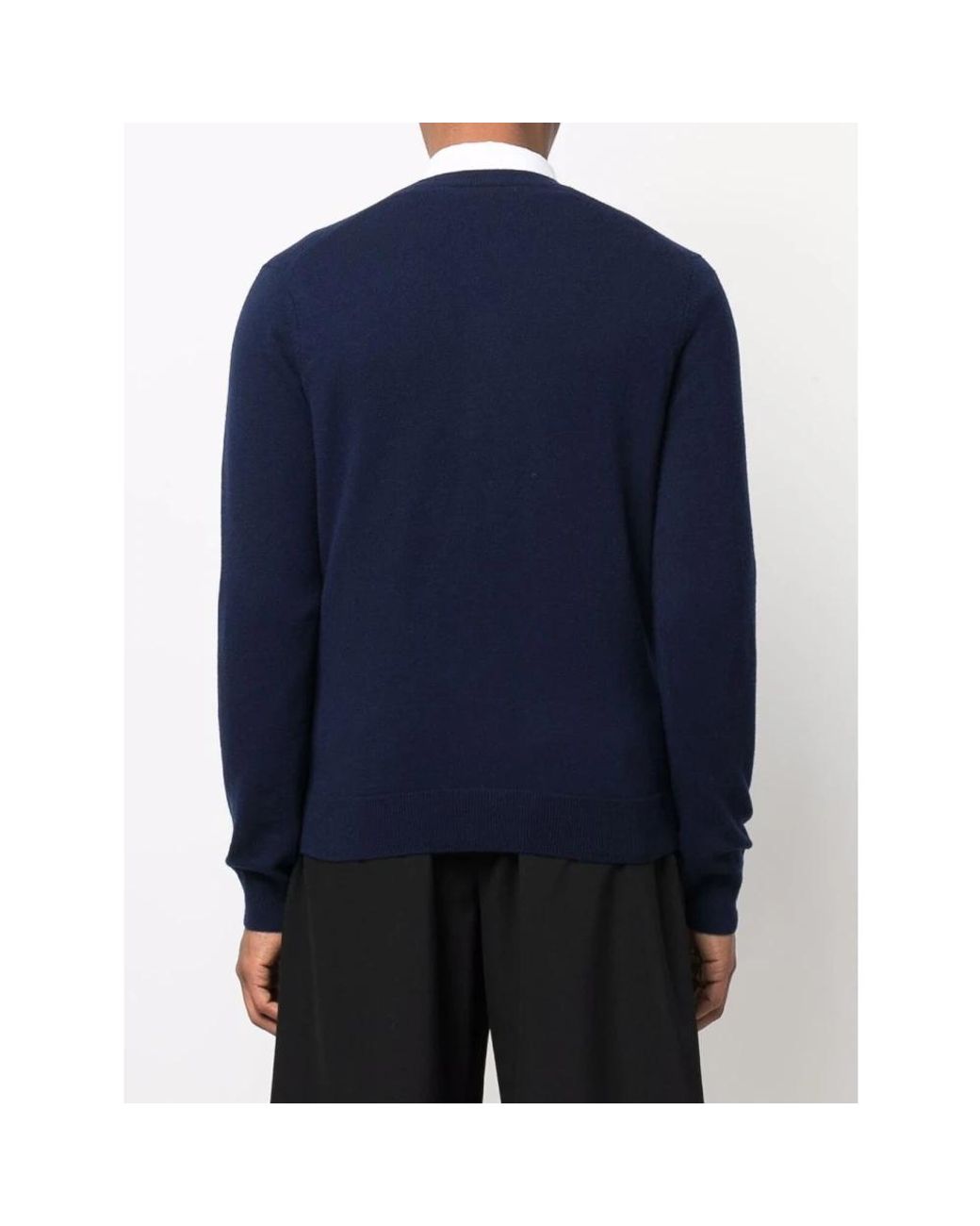 Comme des Garçons Blue Round-Neck Knitwear for men