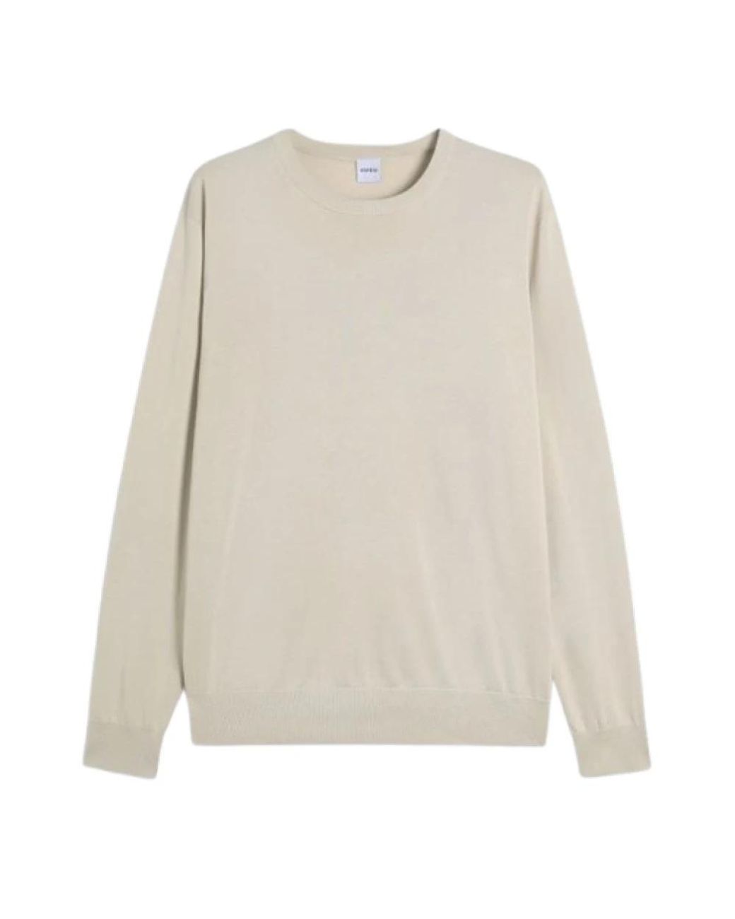 Aspesi White Round-Neck Knitwear for men