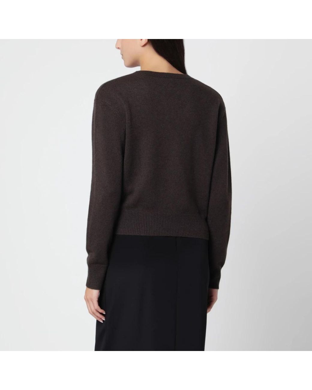 Almala Black V-Neck Knitwear