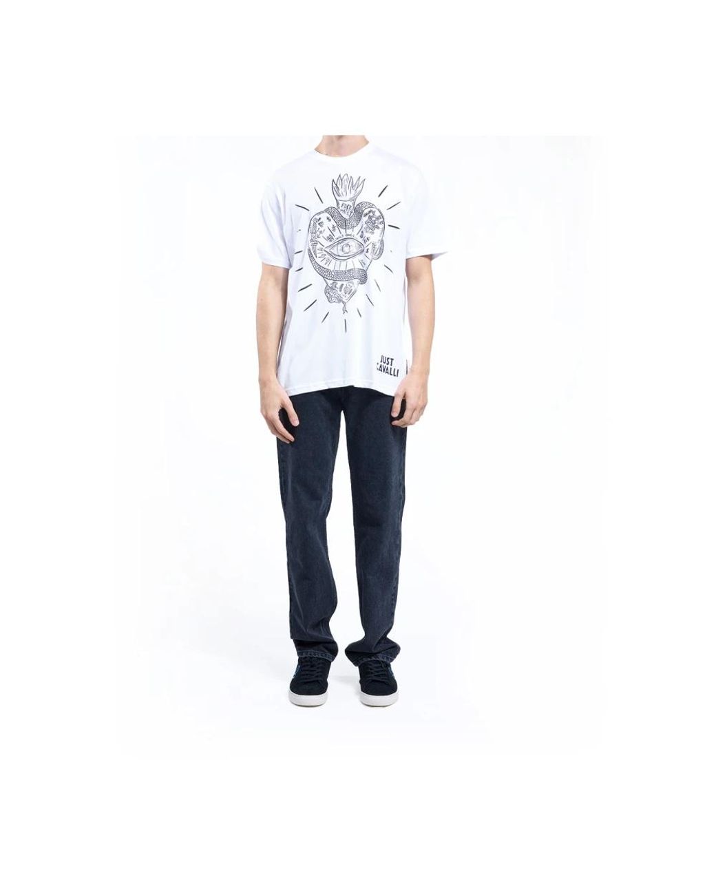 Just Cavalli White T-Shirts for men