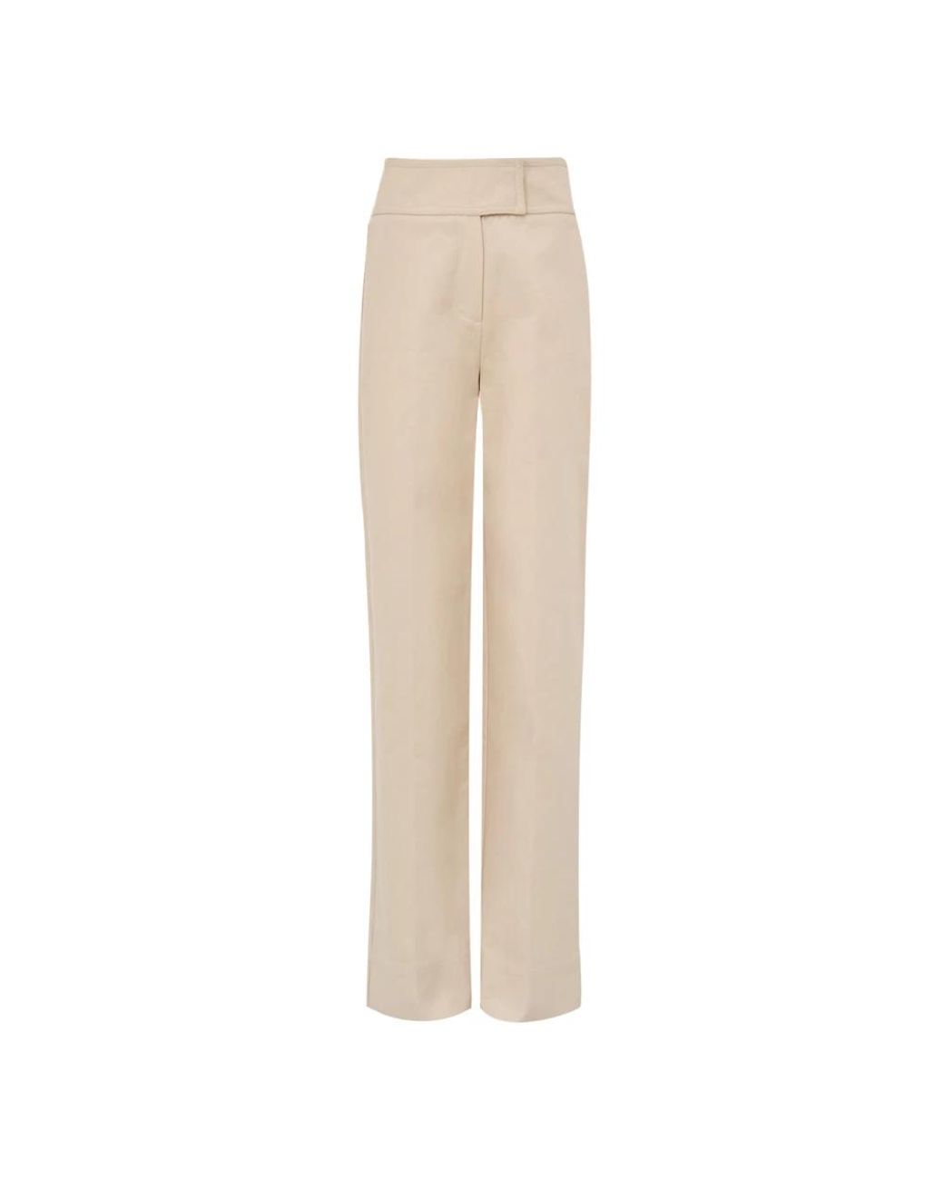 Cult Gaia Natural Straight Trousers