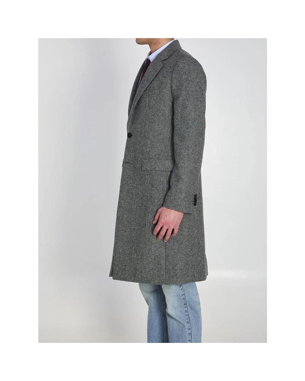 Single-Breasted Coats Dior de hombre de color Gray