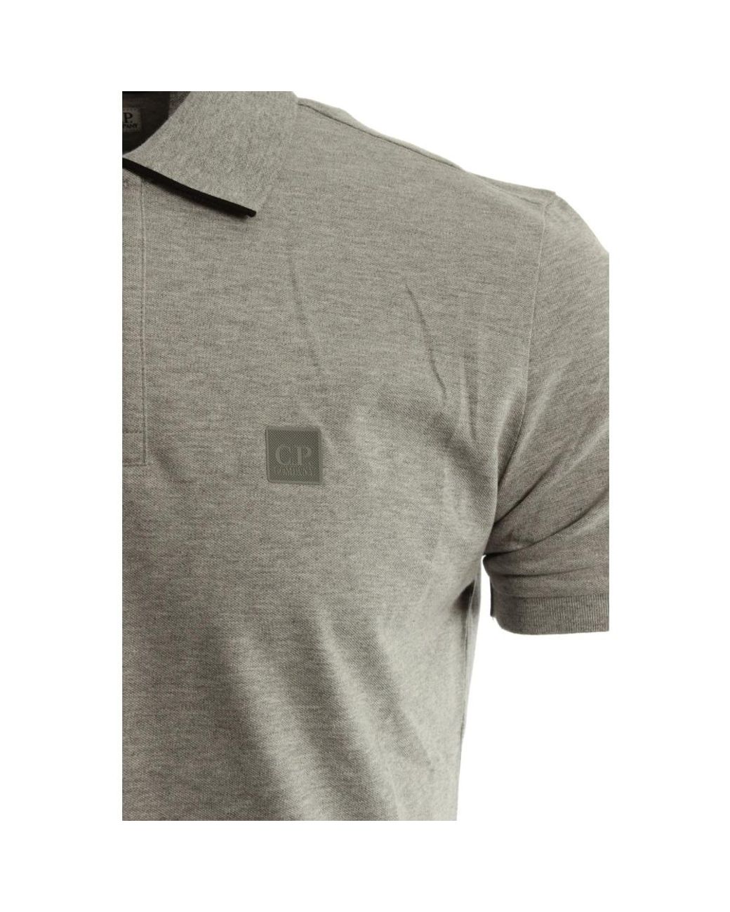 C P Company Gray Polo Shirts for men