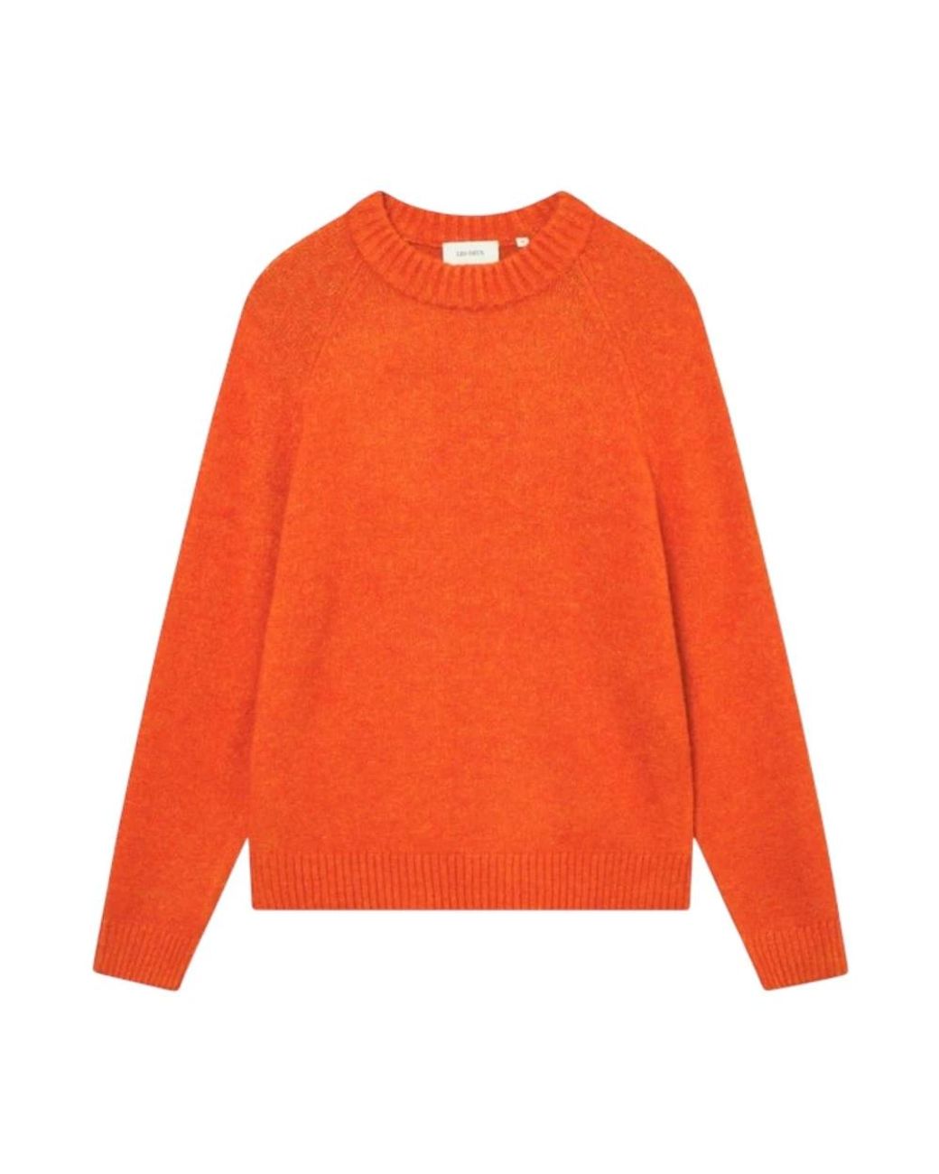 Les Deux Gilbert Round-Neck Knit in het Orange voor heren