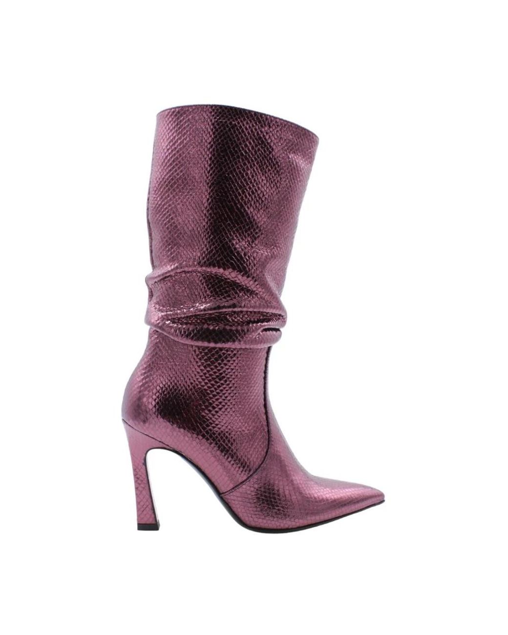 Rotta Purple Heeled Boots
