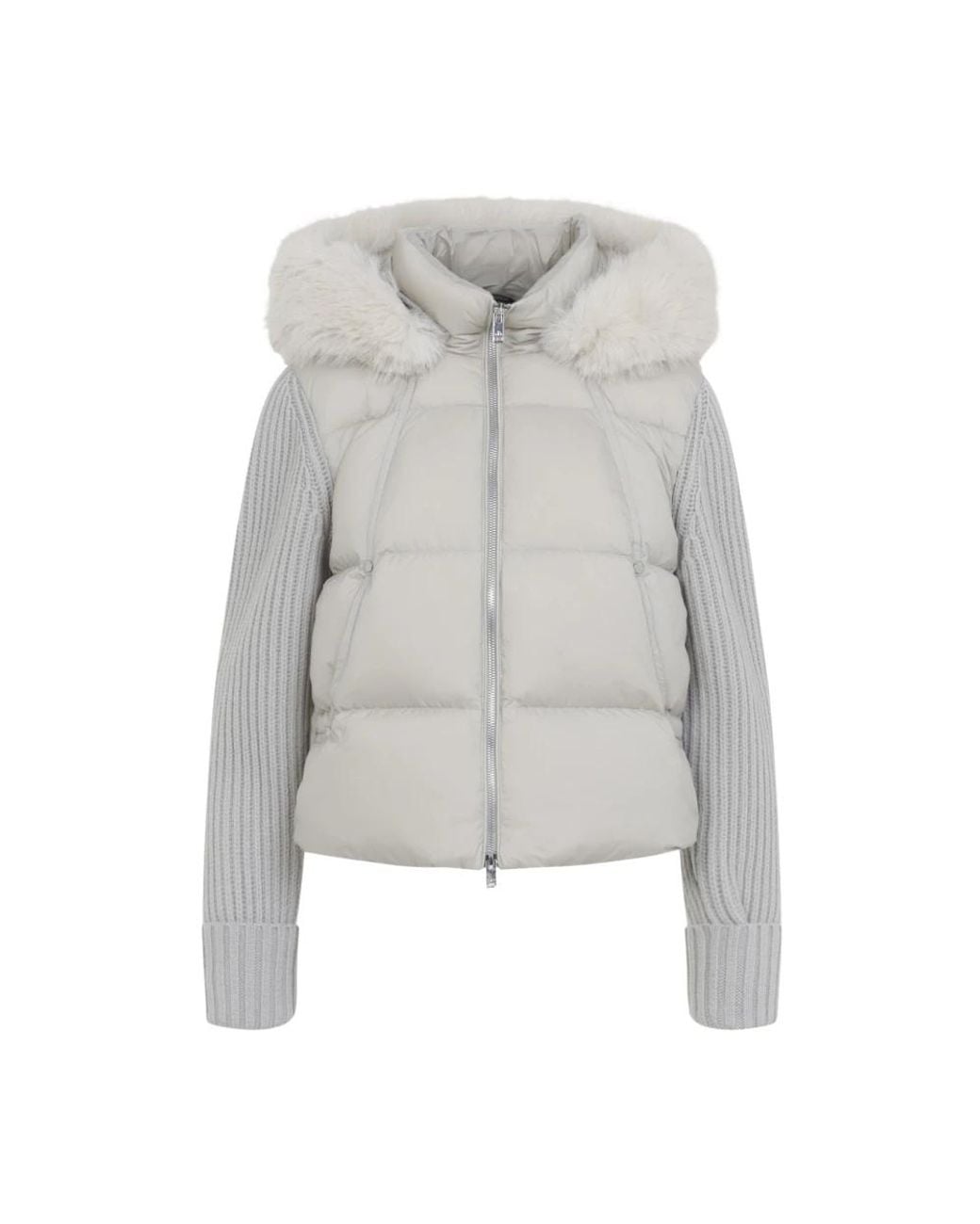 Moose Knuckles Everest Hybrid Down Jacket in het Gray
