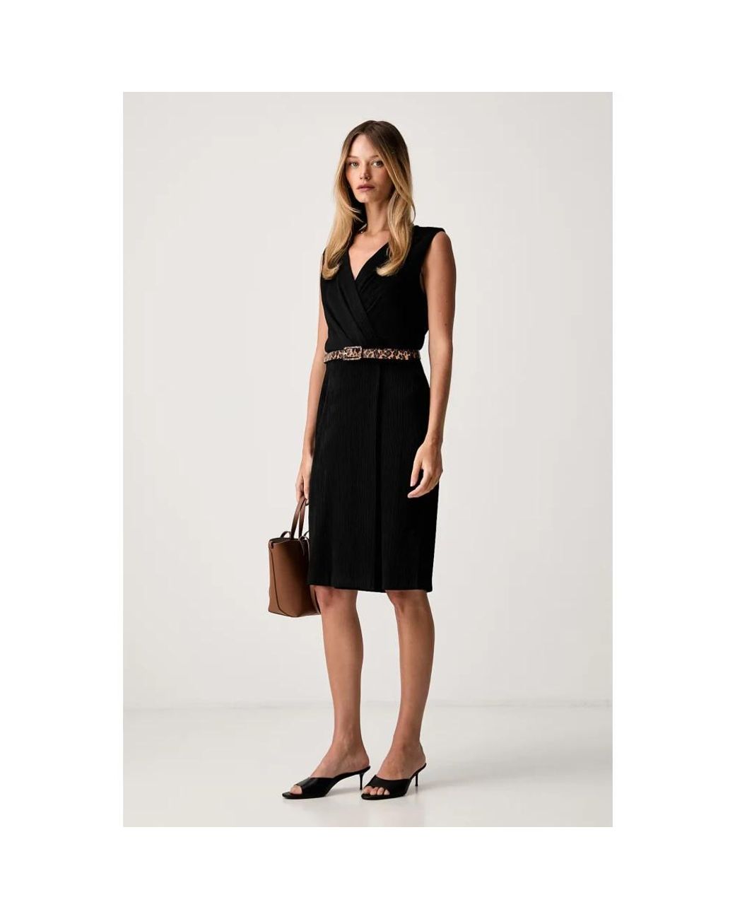 Short Dresses DKNY de color Black