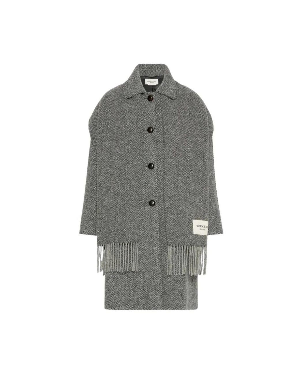 Weekend by Maxmara Gray Single-Breasted Coats