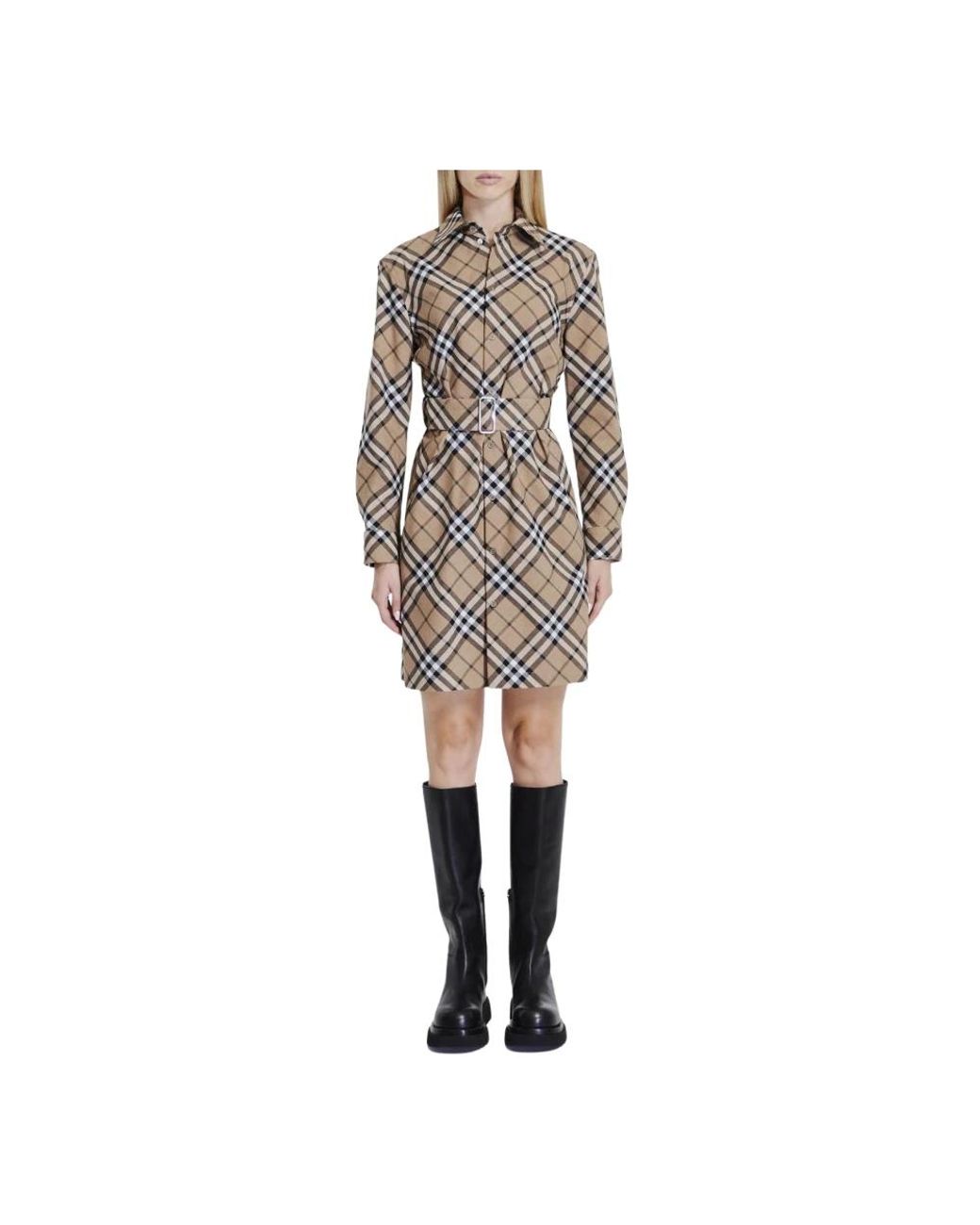 Burberry White Shirt Dresses
