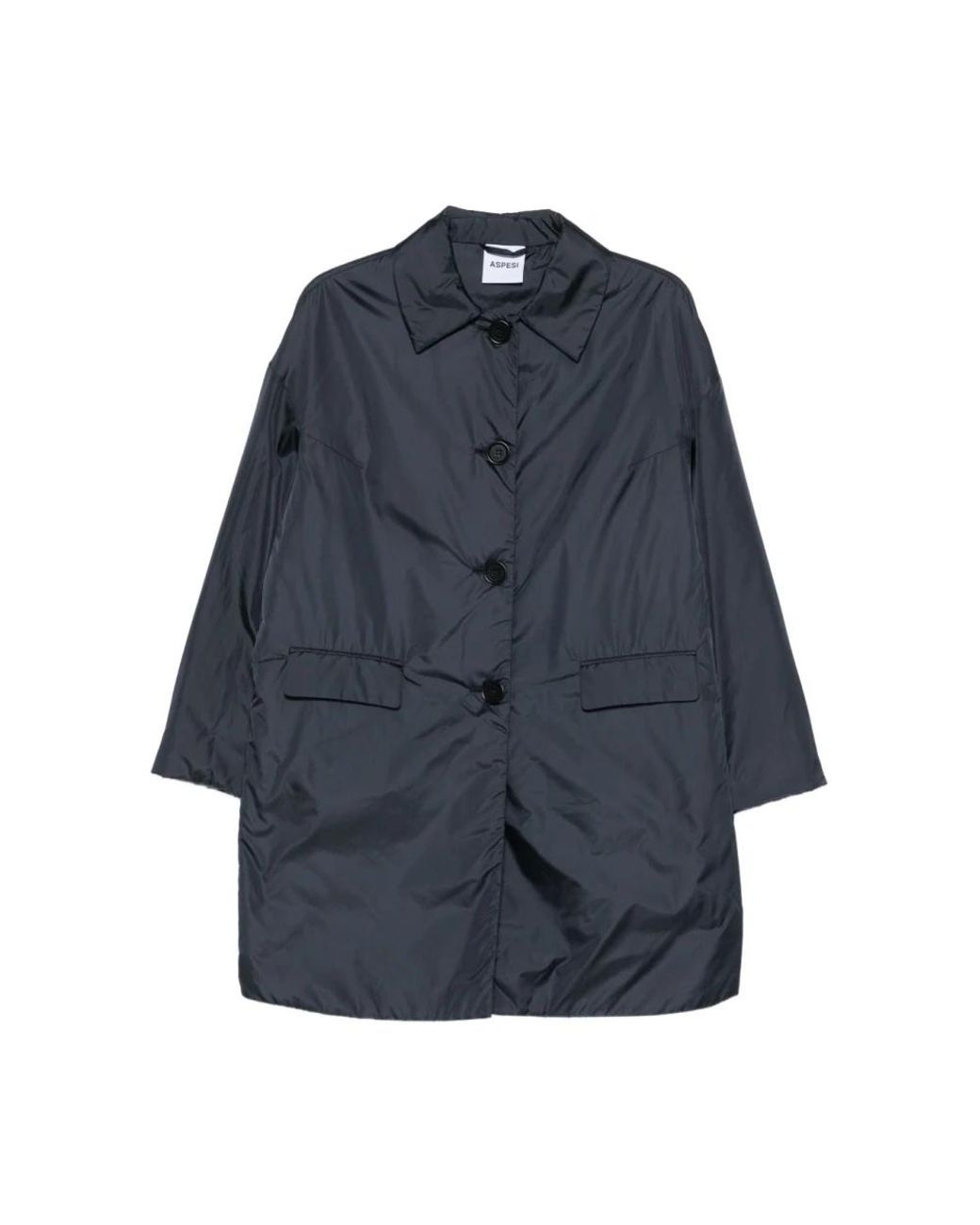 Aspesi Blue Single-Breasted Coats