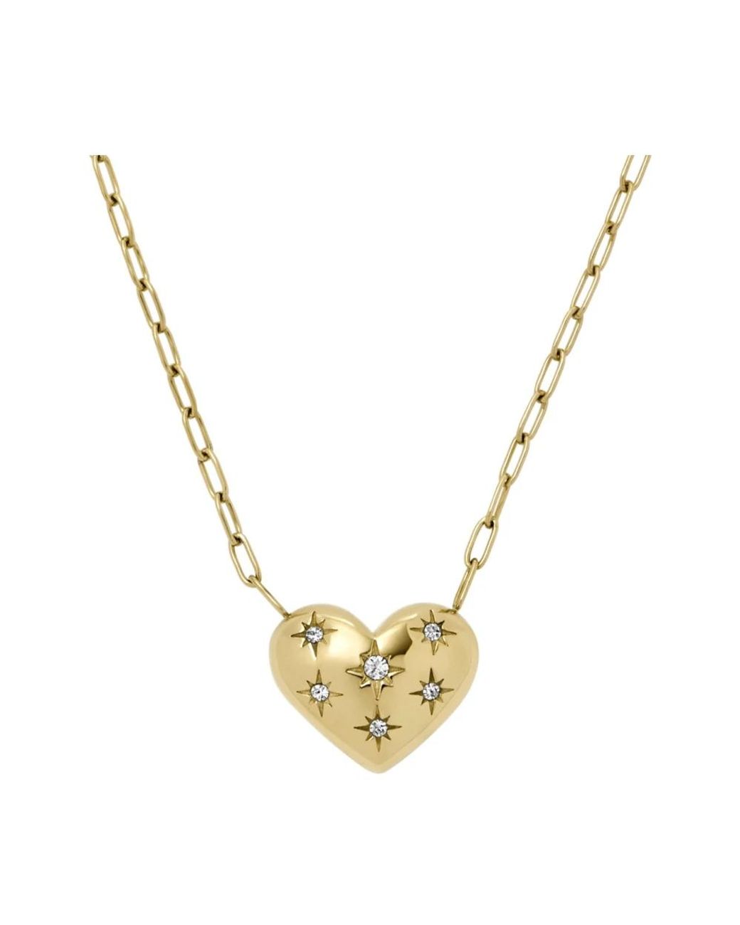 Necklaces Fossil en coloris Metallic