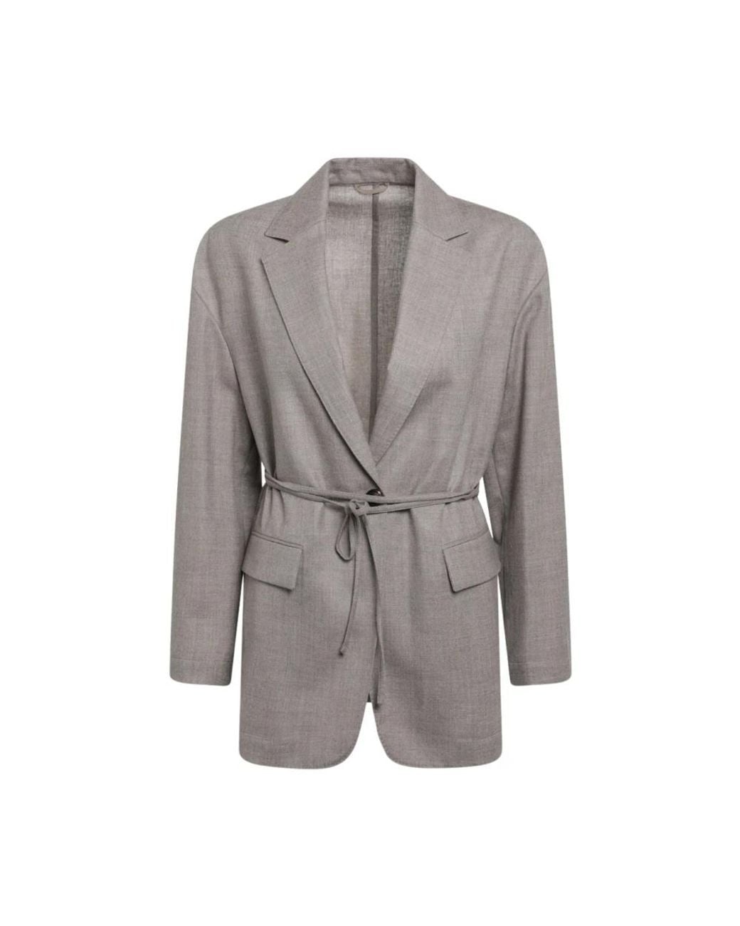 Brunello Cucinelli Gray Blazers