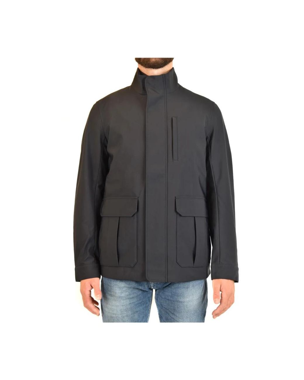 Emporio Armani Black Light Jackets for men