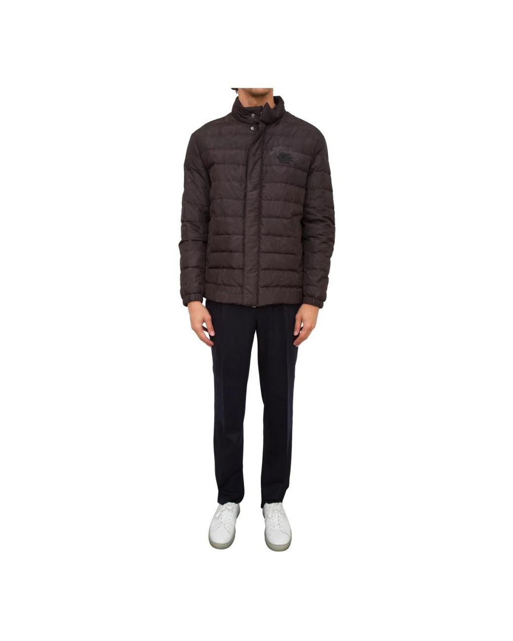 Etro Jassen ,Zwart ,Polyester Reis Donzen Jas in het Black voor heren