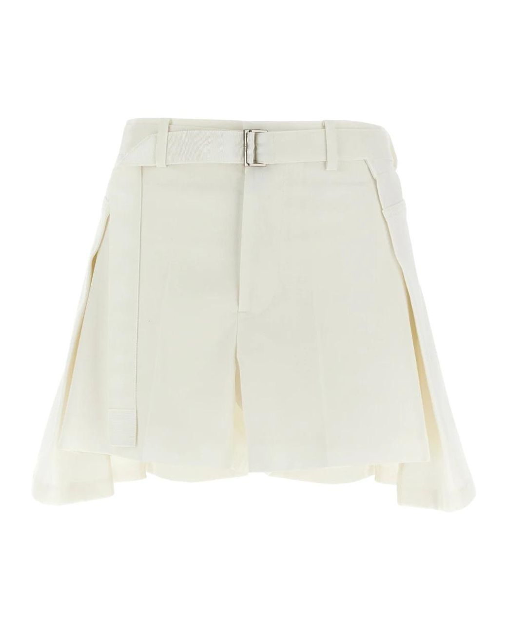 Sacai White Casual Shorts