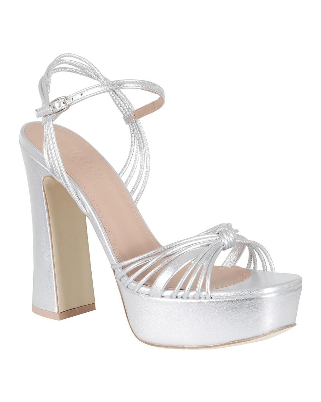 Malone Souliers White High Heel Sandals