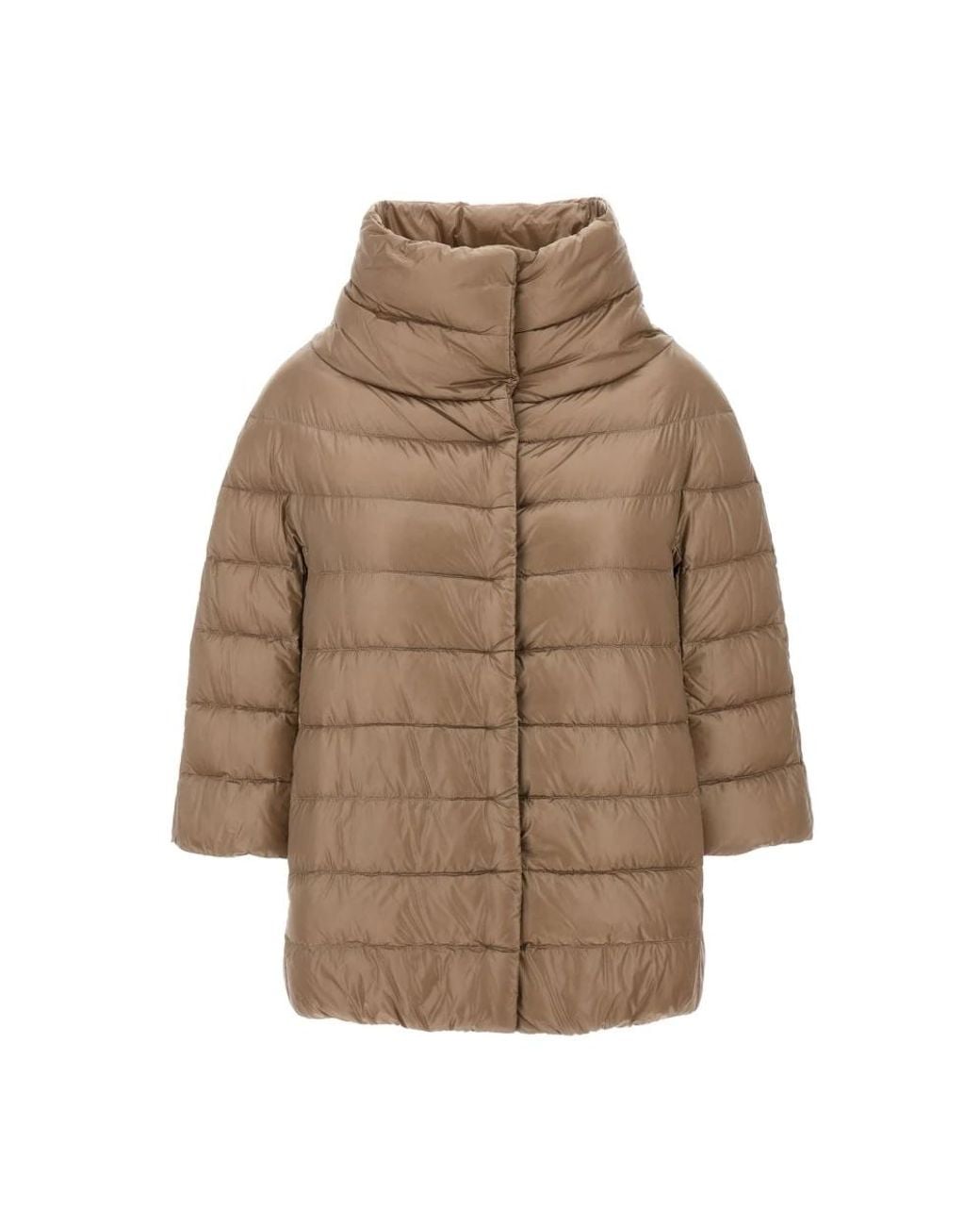 Herno Jassen ,Aminta Cape Donsjack in het Brown