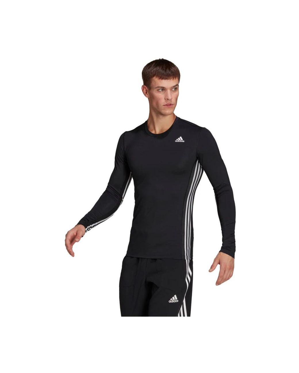 Adidas M Tf 3S Uv Tee in het Black voor heren