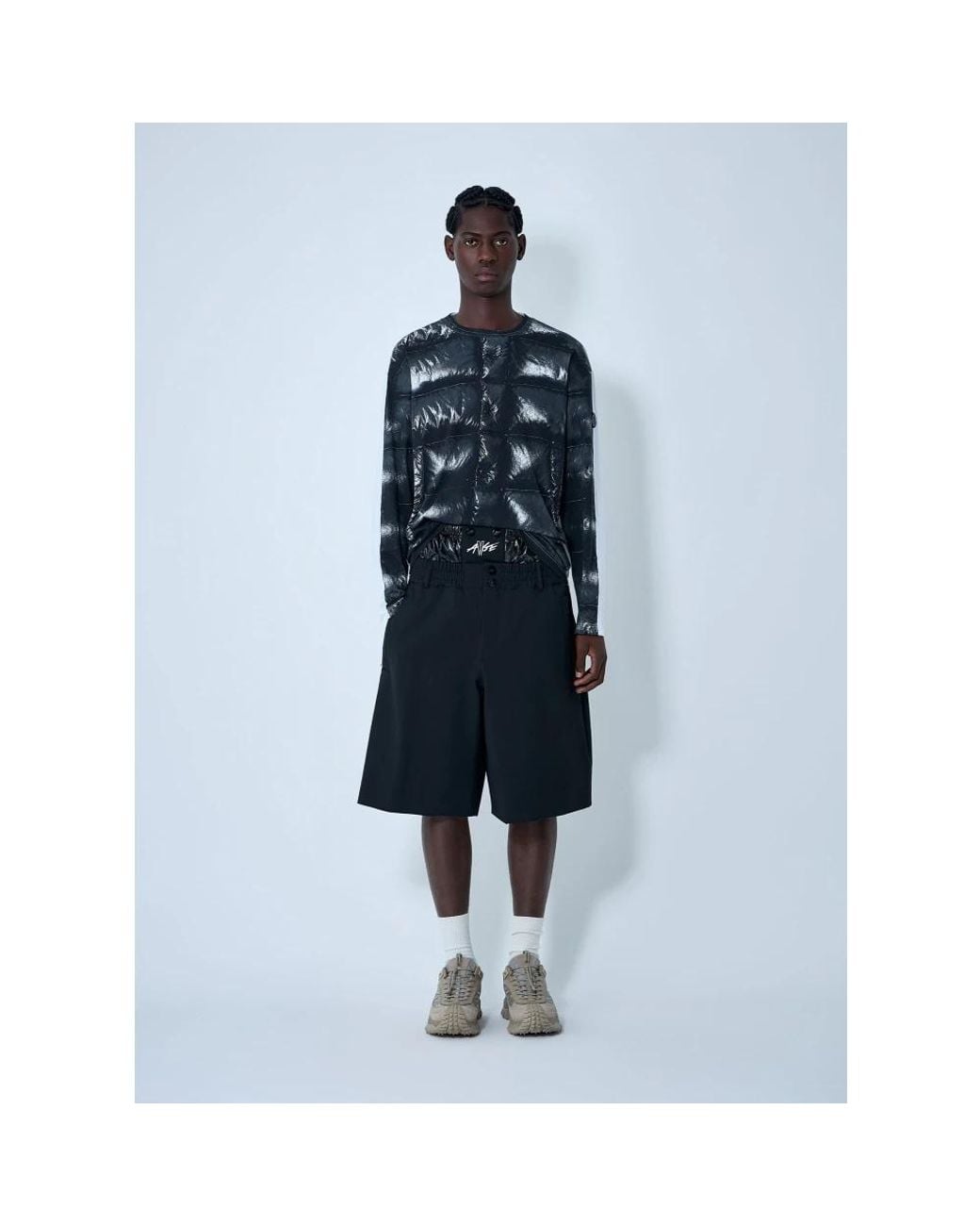 Moncler Blue Long Sleeve Tops for men